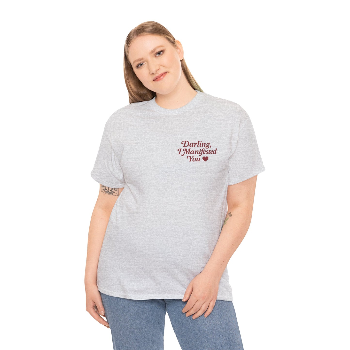 Darling, I Manifested You – Retro Mini Graphic Tee | Unisex Vintage Spiritual Shirt - Madame Soulière