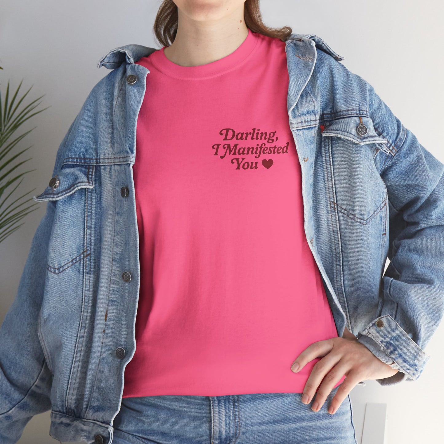Darling, I Manifested You – Retro Mini Graphic Tee | Unisex Vintage Spiritual Shirt - Madame Soulière