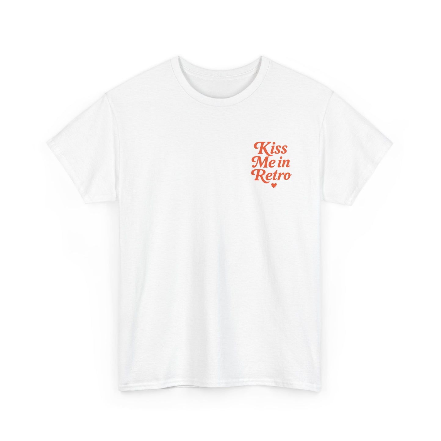 Retro Mini Slogan Unisex T-Shirt – Kiss Me in Retro Graphic Tee, Vintage Pin Up Inspired Top, 50s Rockabilly Style, Feminine Retro Statement Shirt - Madame Soulière