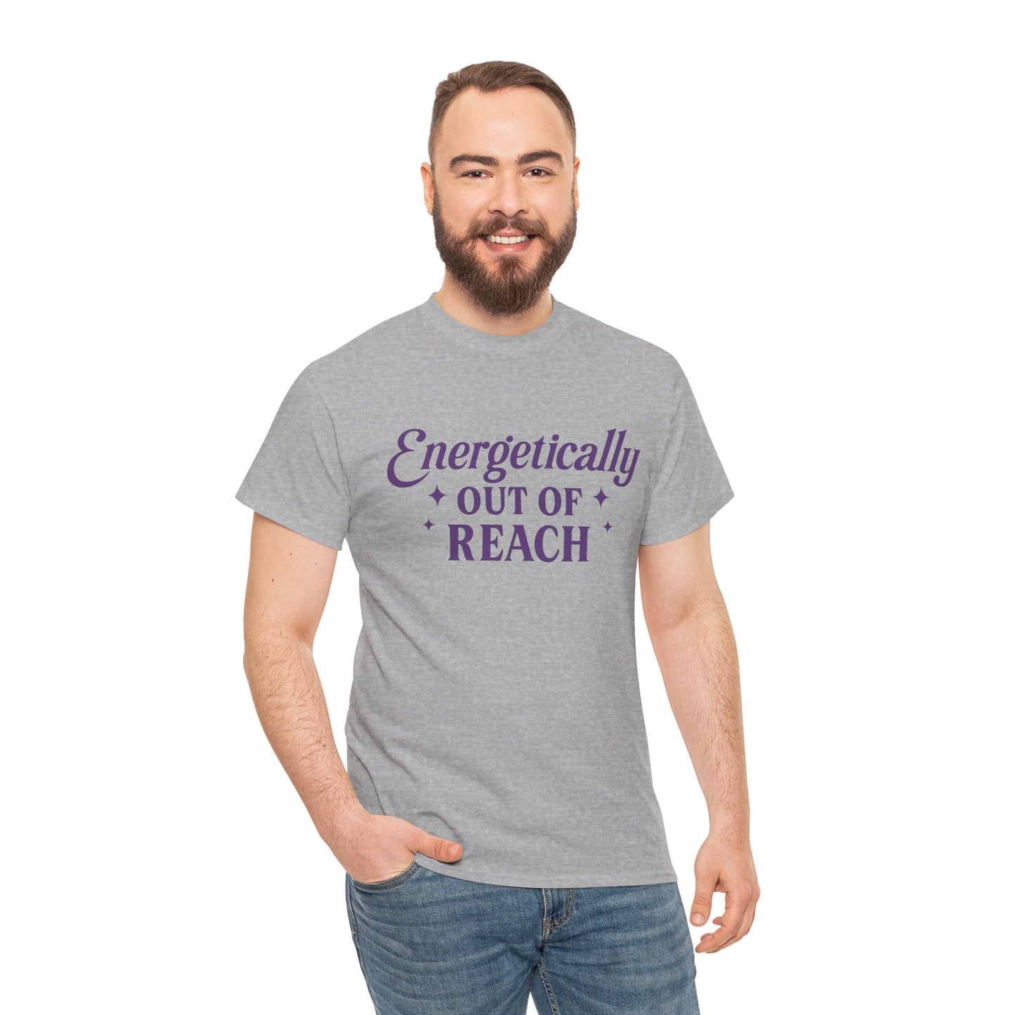 Energetically Out of Reach Unisex T-Shirt – Retro Vintage Graphic Tee, Spiritual Pin Up Shirt, Aesthetic Cosmic Vibes Top - Madame Soulière