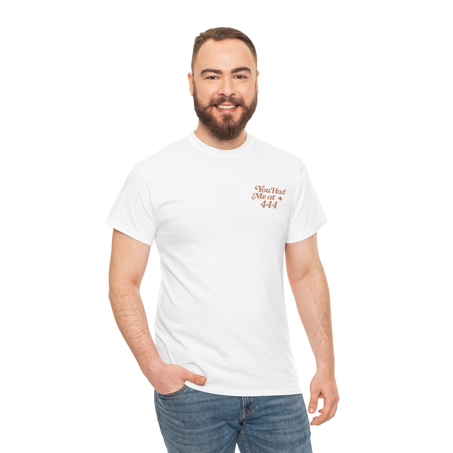 You Had Me at 444 – Retro Angel Number Mini Graphic Tee | Unisex Vintage Spiritual Shirt - Madame Soulière