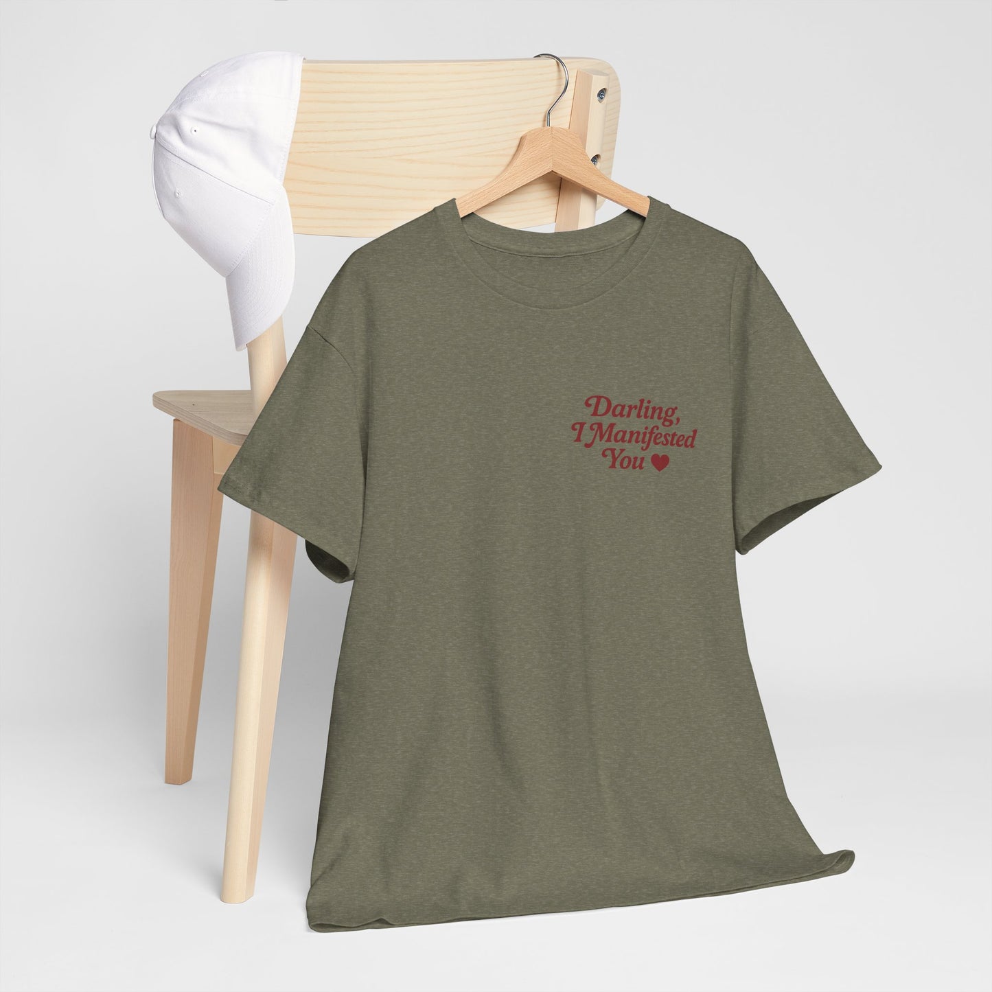 Darling, I Manifested You – Retro Mini Graphic Tee | Unisex Vintage Spiritual Shirt - Madame Soulière