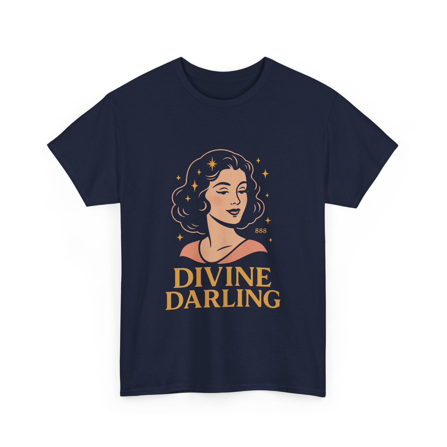 Wearing 888 Like It’s Chanel – Divine Darling T-Shirt, Vintage Retro Unisex Tee, 50s Pin Up Spirit Shirt - Madame Soulière