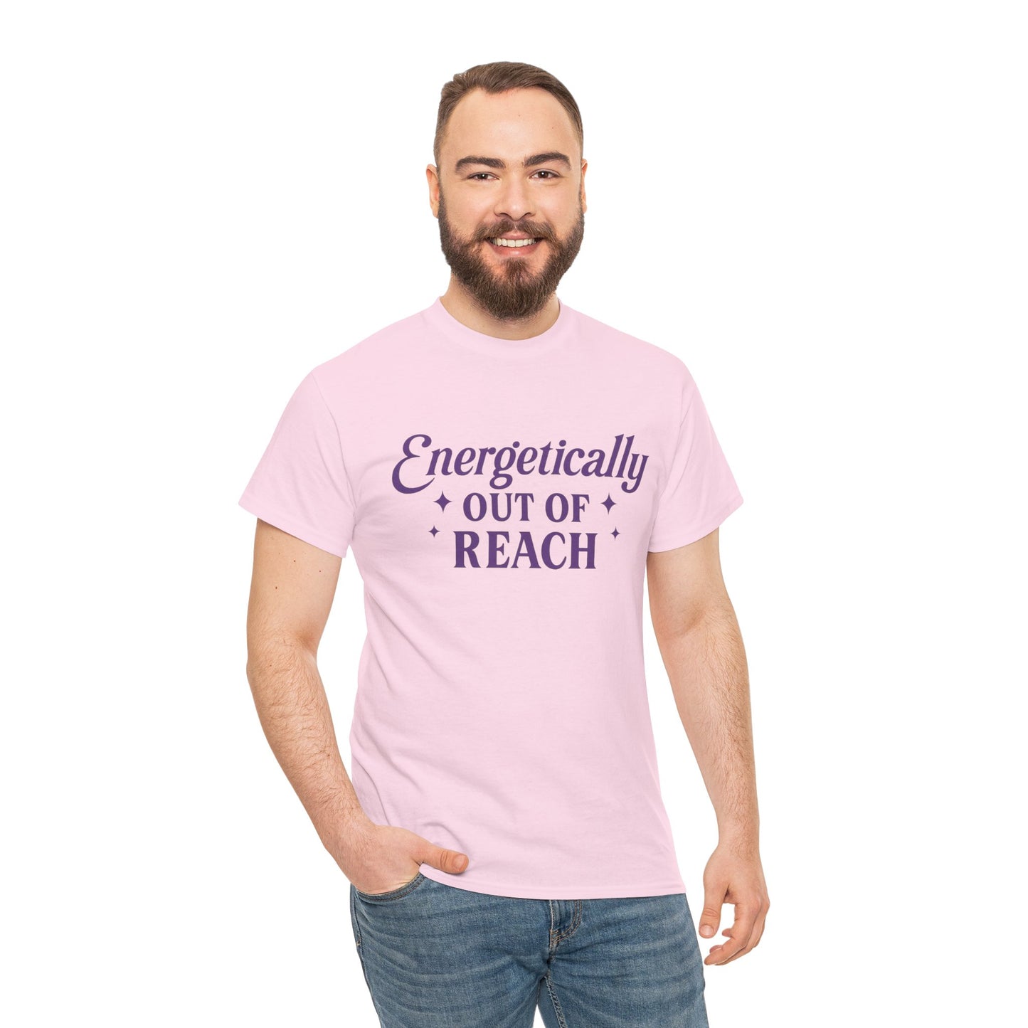 Energetically Out of Reach Unisex T-Shirt – Retro Vintage Graphic Tee, Spiritual Pin Up Shirt, Aesthetic Cosmic Vibes Top - Madame Soulière