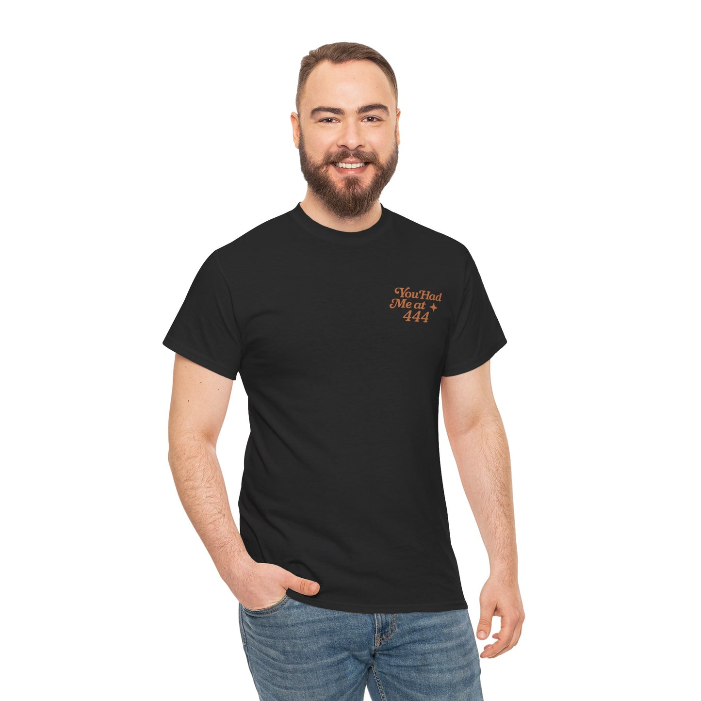 You Had Me at 444 – Retro Angel Number Mini Graphic Tee | Unisex Vintage Spiritual Shirt - Madame Soulière