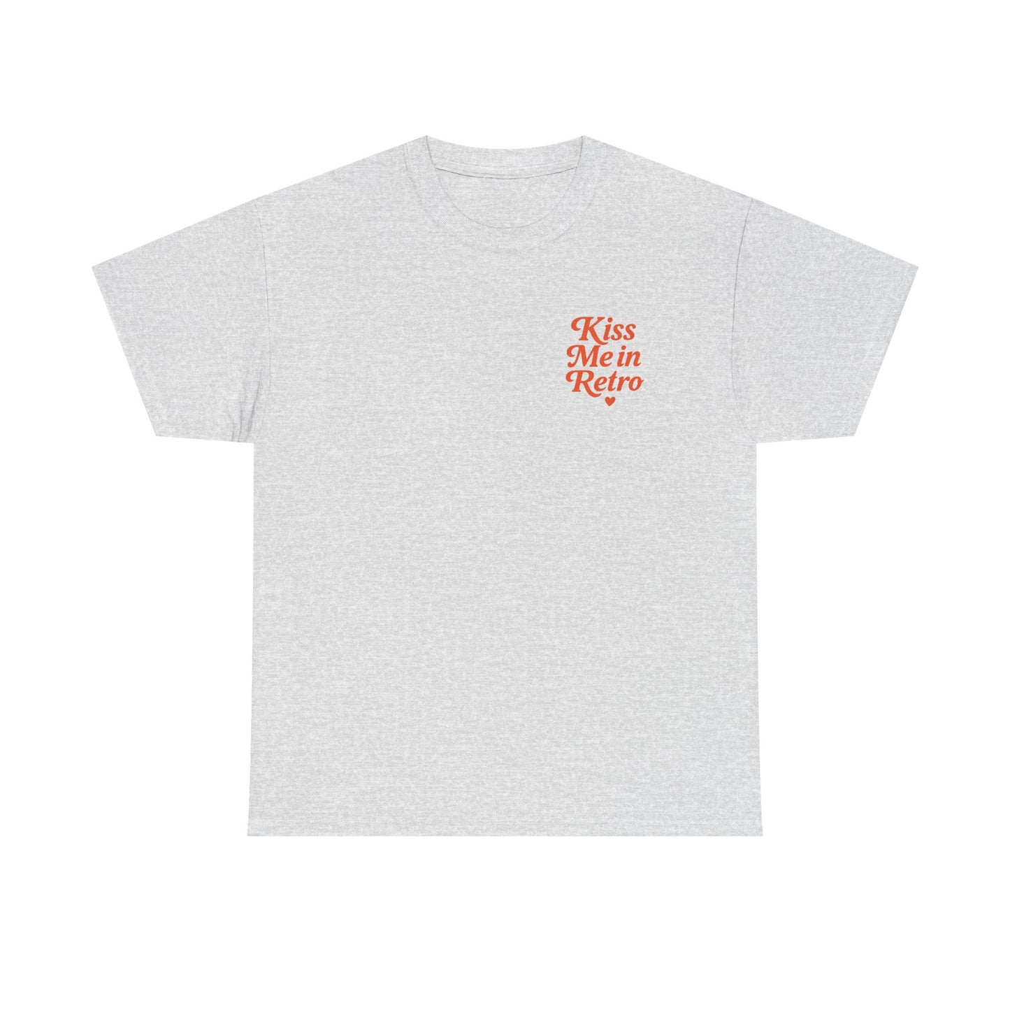 Retro Mini Slogan Unisex T-Shirt – Kiss Me in Retro Graphic Tee, Vintage Pin Up Inspired Top, 50s Rockabilly Style, Feminine Retro Statement Shirt - Madame Soulière