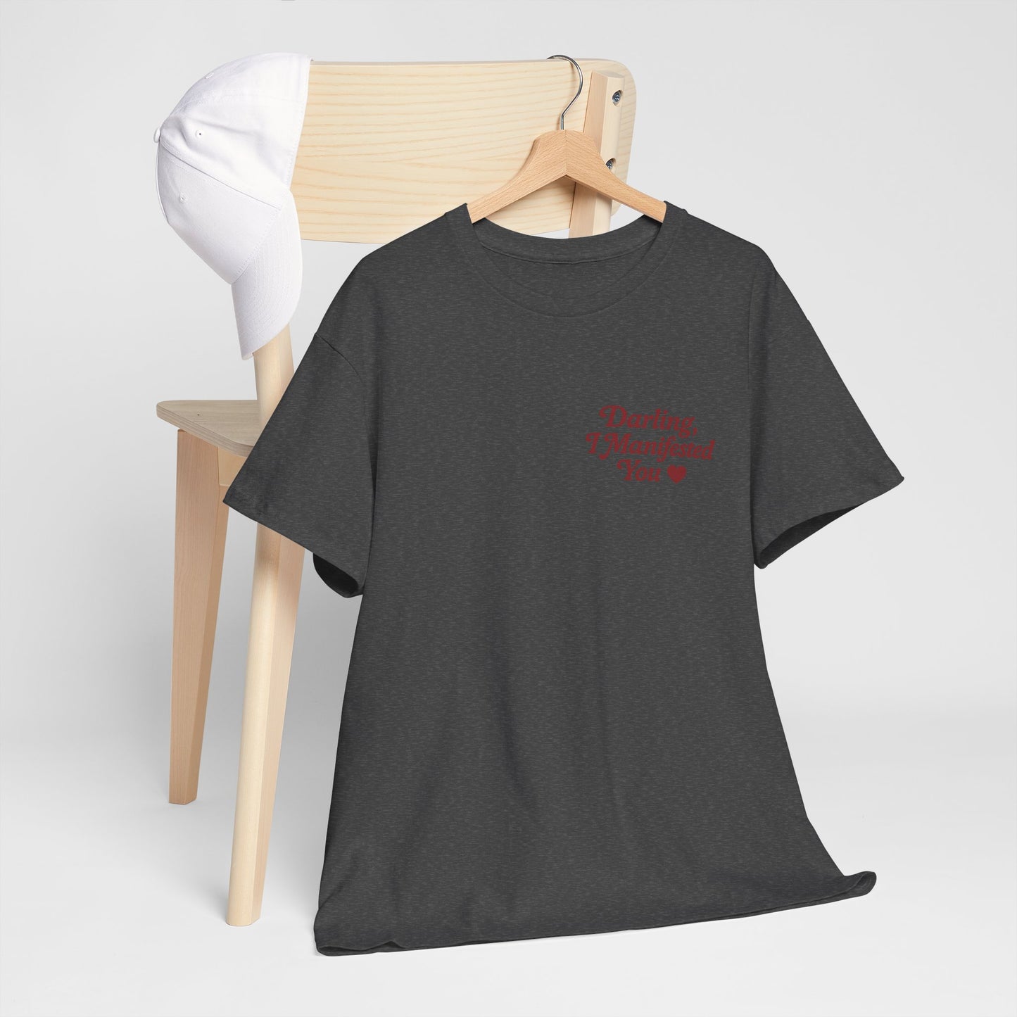 Darling, I Manifested You – Retro Mini Graphic Tee | Unisex Vintage Spiritual Shirt - Madame Soulière