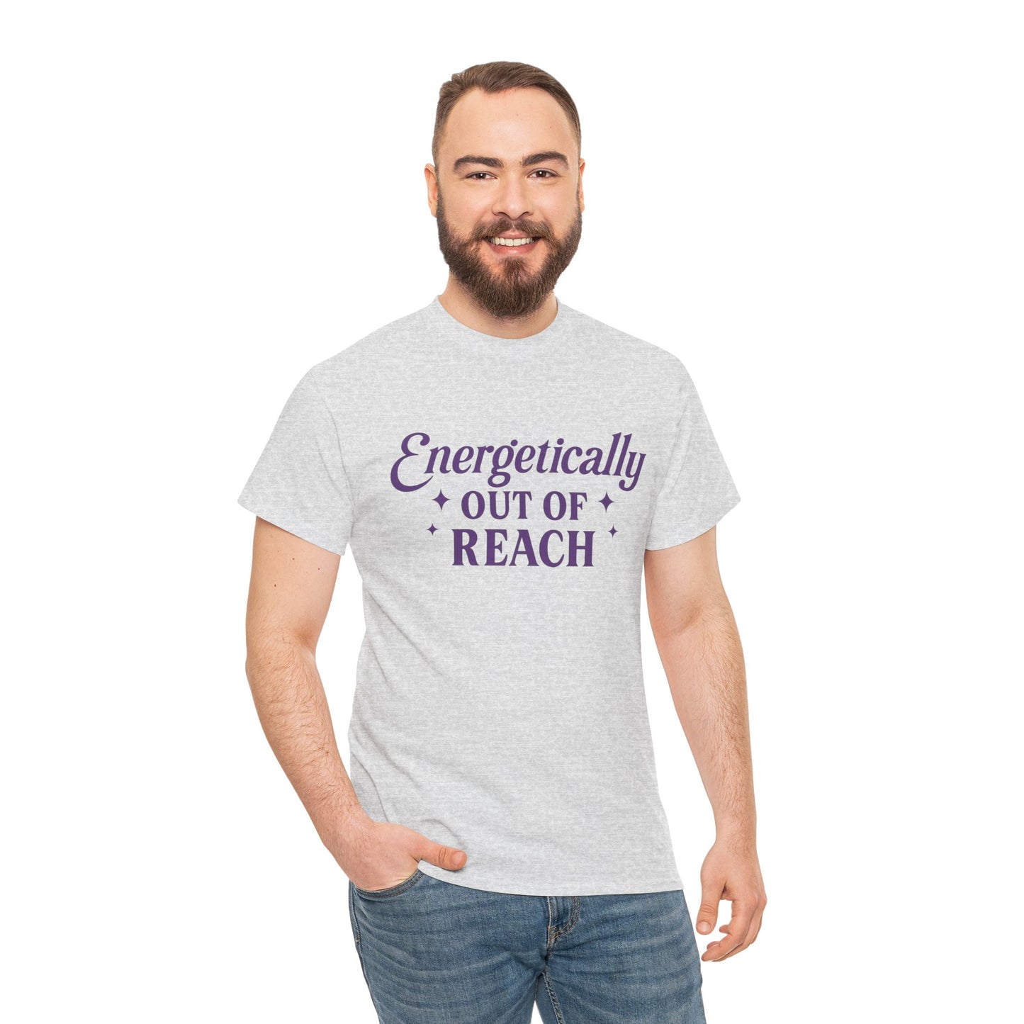 Energetically Out of Reach Unisex T-Shirt – Retro Vintage Graphic Tee, Spiritual Pin Up Shirt, Aesthetic Cosmic Vibes Top - Madame Soulière