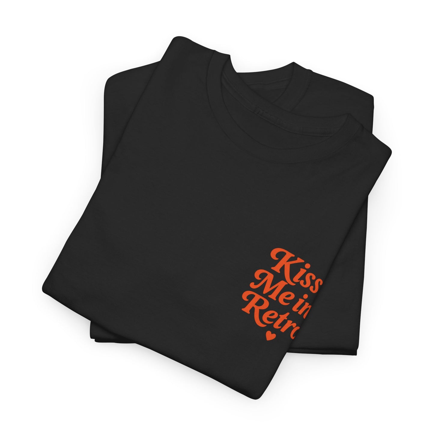 Retro Mini Slogan Unisex T-Shirt – Kiss Me in Retro Graphic Tee, Vintage Pin Up Inspired Top, 50s Rockabilly Style, Feminine Retro Statement Shirt - Madame Soulière