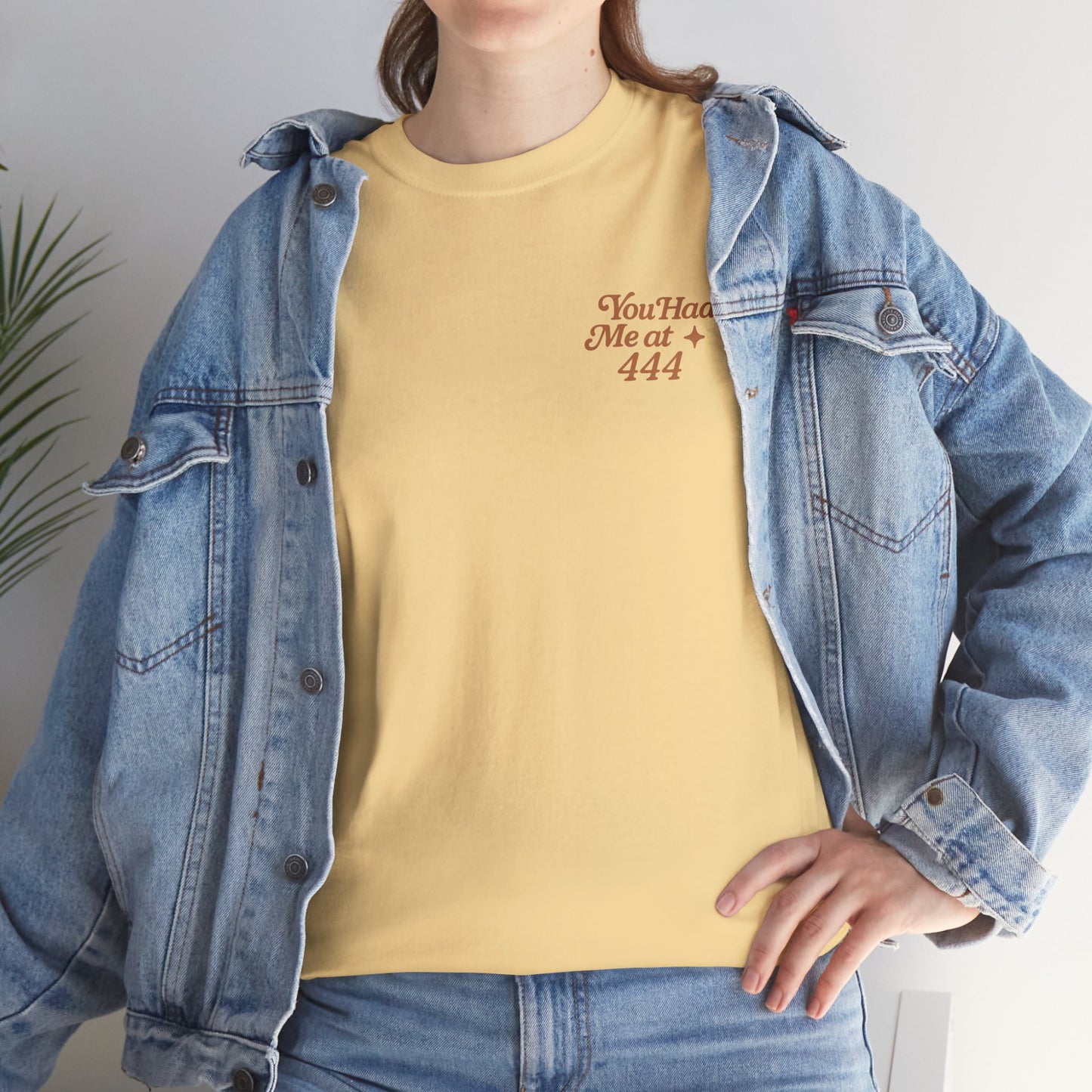 You Had Me at 444 – Retro Angel Number Mini Graphic Tee | Unisex Vintage Spiritual Shirt - Madame Soulière