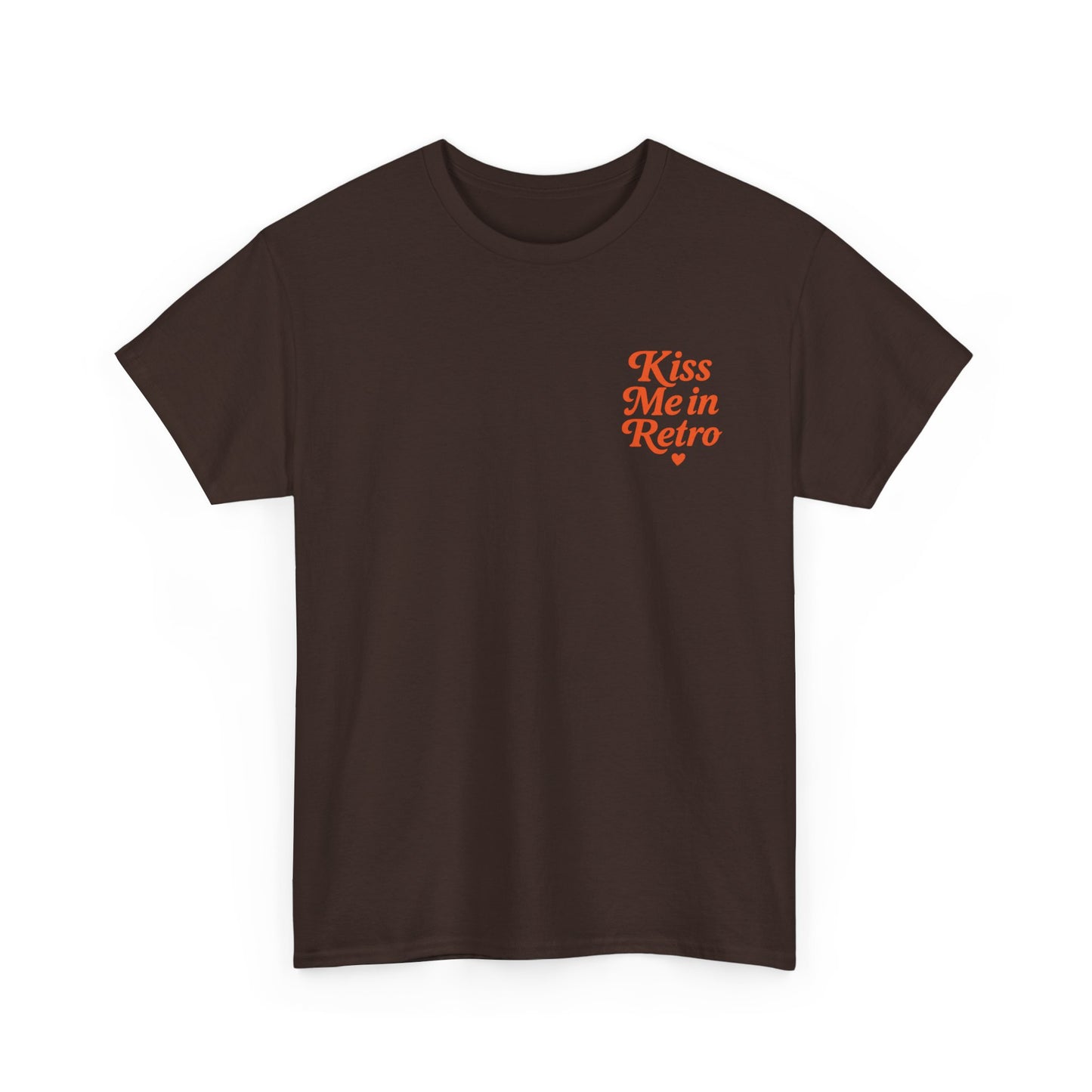 Retro Mini Slogan Unisex T-Shirt – Kiss Me in Retro Graphic Tee, Vintage Pin Up Inspired Top, 50s Rockabilly Style, Feminine Retro Statement Shirt - Madame Soulière