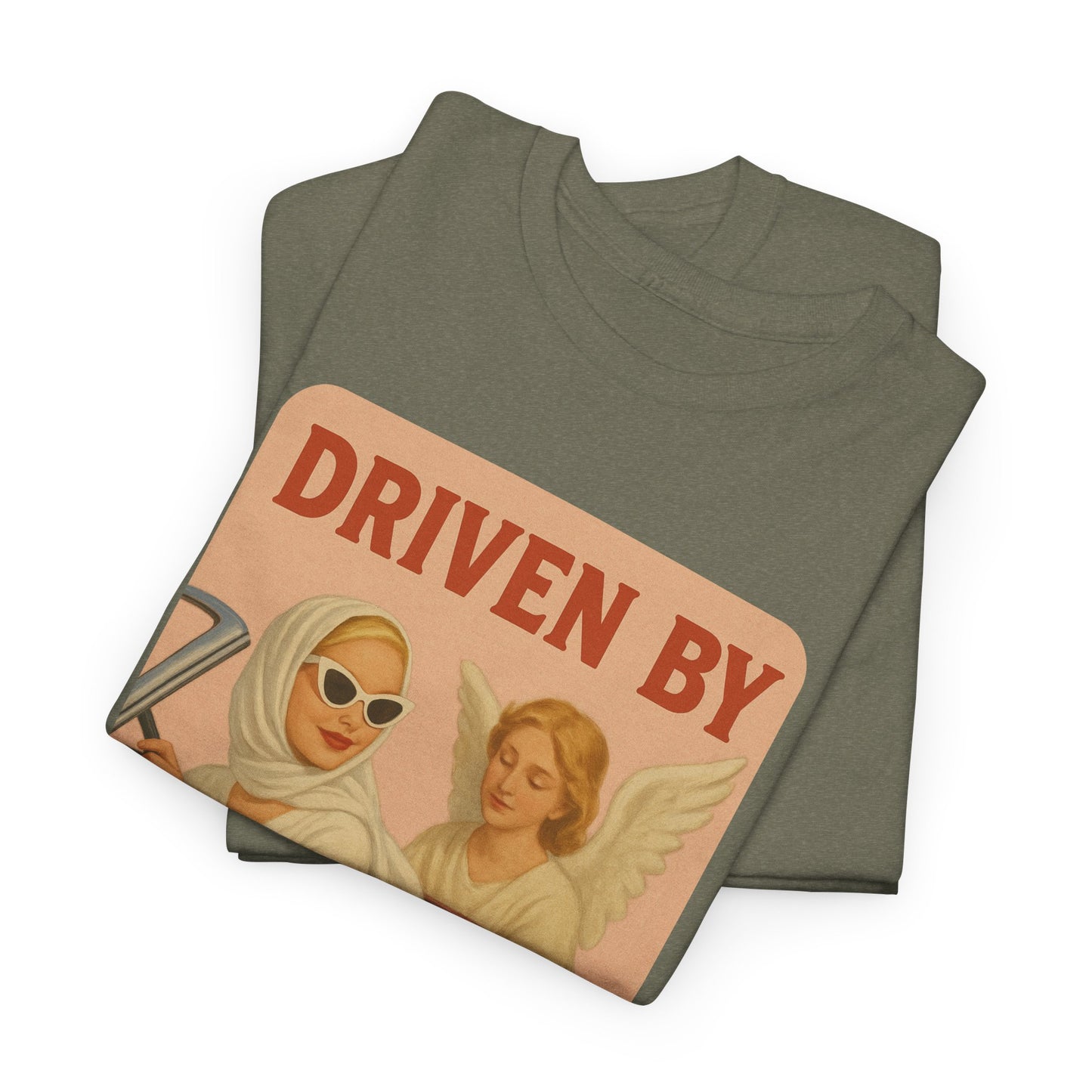 Driven by Soul 444 – Angel Number Retro Graphic Tee | Unisex Vintage Empowerment Shirt - Madame Soulière