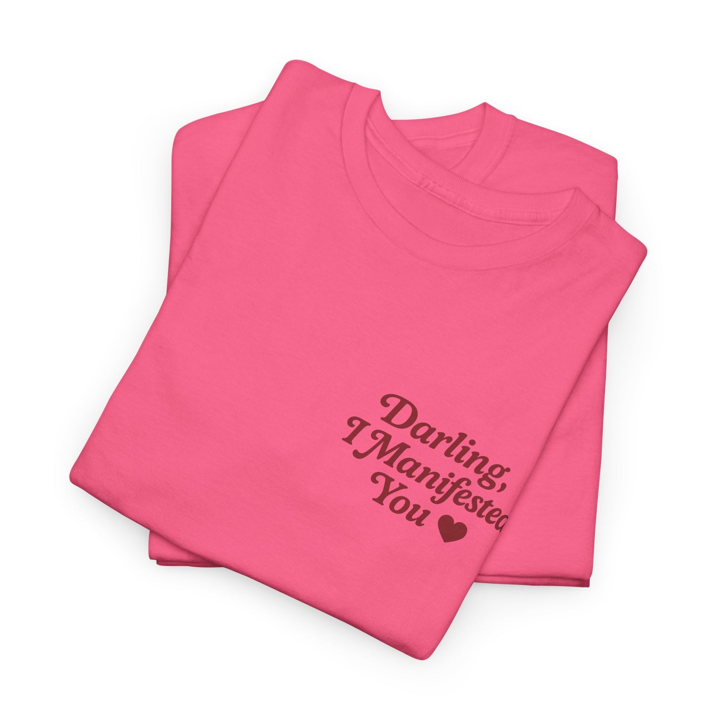 Darling, I Manifested You – Retro Mini Graphic Tee | Unisex Vintage Spiritual Shirt - Madame Soulière