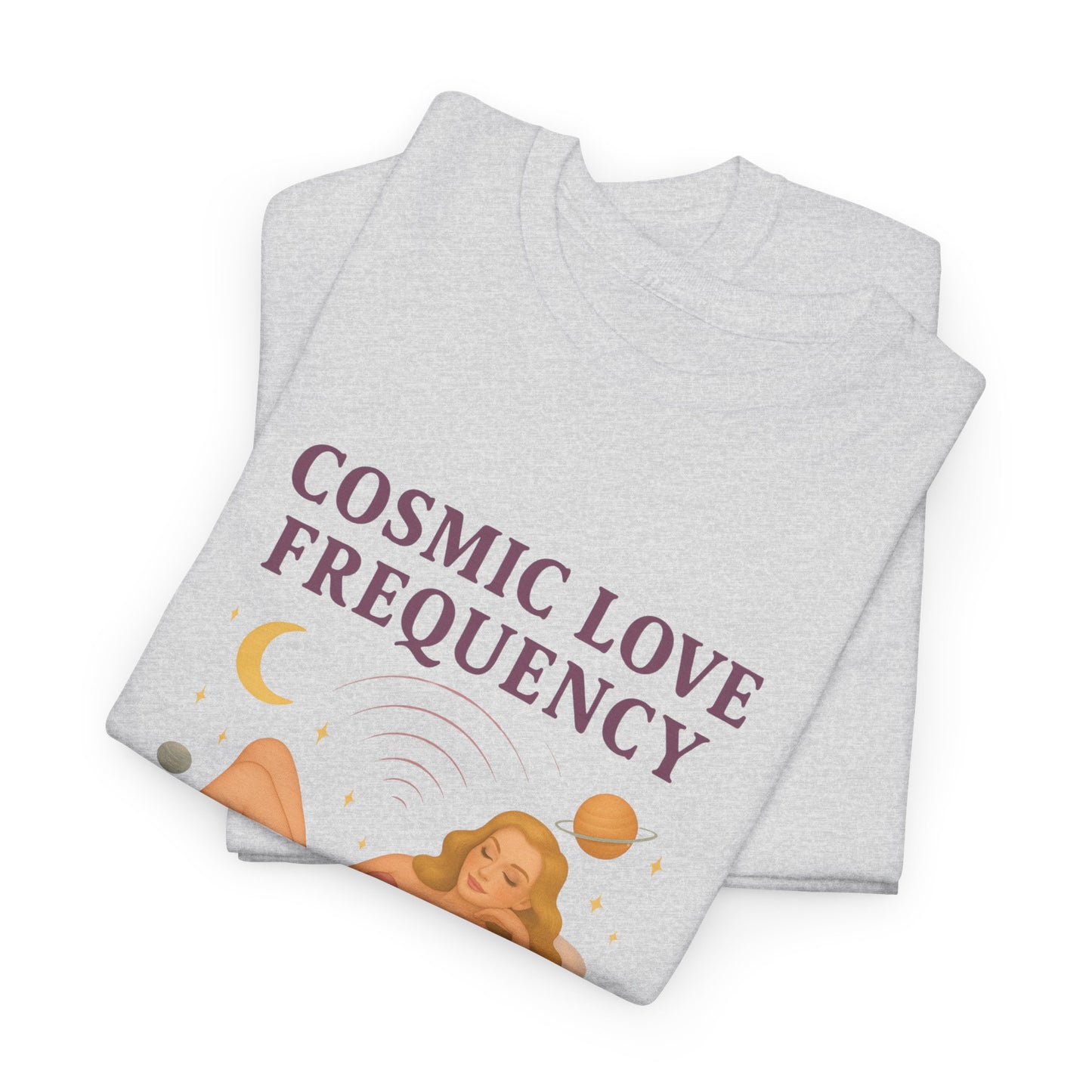 Cosmic Love Frequency 963 Hz Unisex T-Shirt – Retro Vintage Spiritual Graphic Tee, Angel Number Vibes, Feminine Pin Up Inspired Top - Madame Soulière