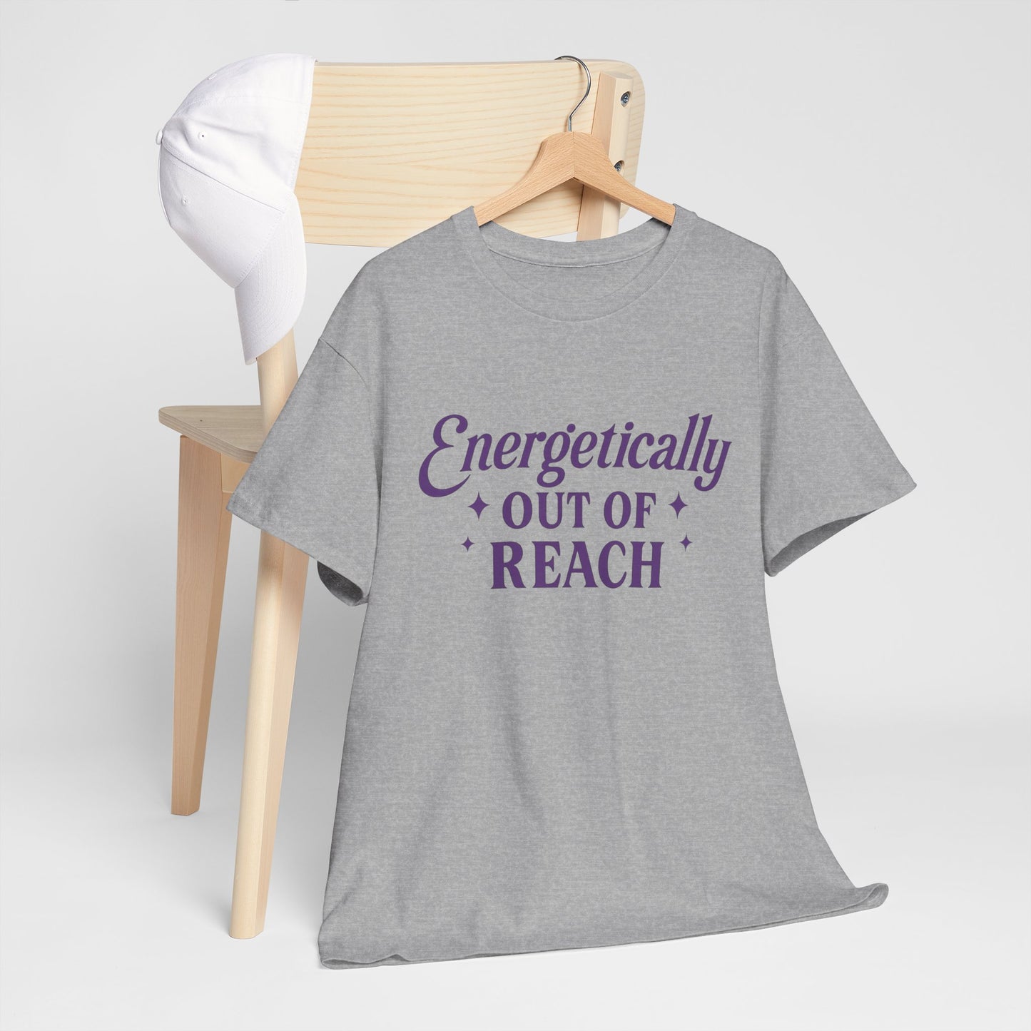 Energetically Out of Reach Unisex T-Shirt – Retro Vintage Graphic Tee, Spiritual Pin Up Shirt, Aesthetic Cosmic Vibes Top - Madame Soulière