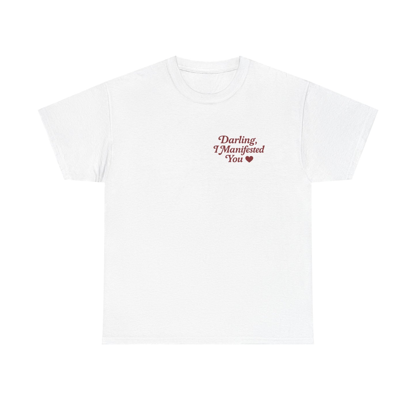 Darling, I Manifested You – Retro Mini Graphic Tee | Unisex Vintage Spiritual Shirt - Madame Soulière