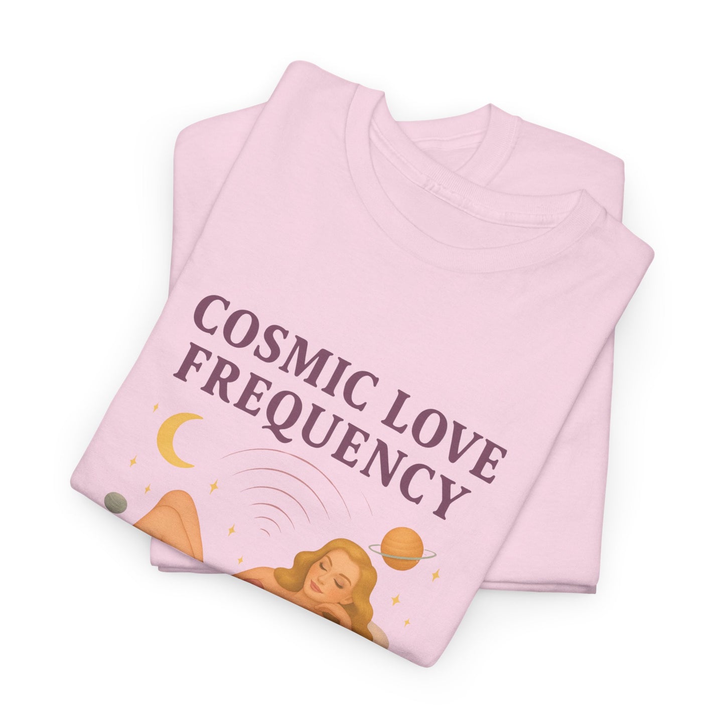 Cosmic Love Frequency 963 Hz Unisex T-Shirt – Retro Vintage Spiritual Graphic Tee, Angel Number Vibes, Feminine Pin Up Inspired Top - Madame Soulière