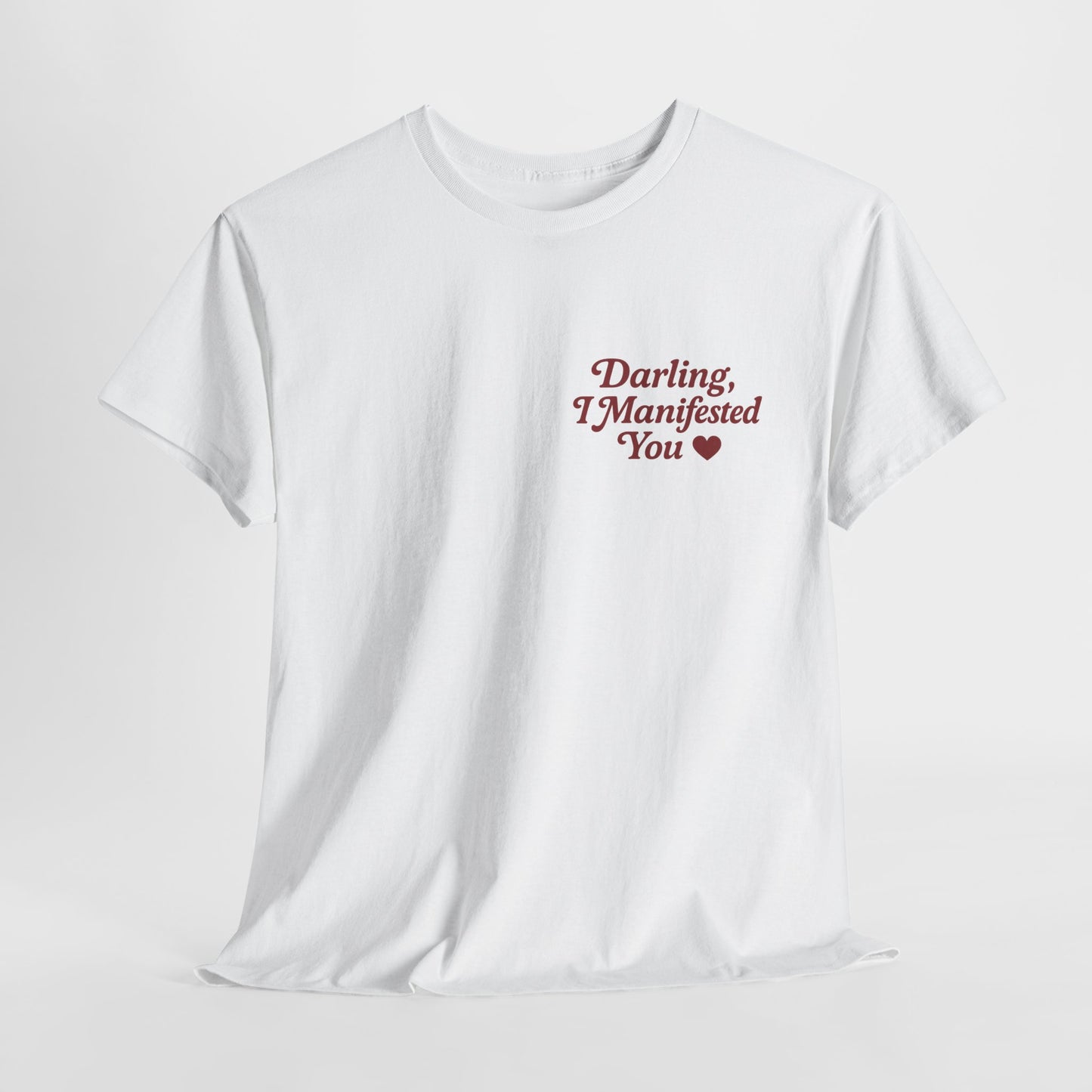 Darling, I Manifested You – Retro Mini Graphic Tee | Unisex Vintage Spiritual Shirt - Madame Soulière