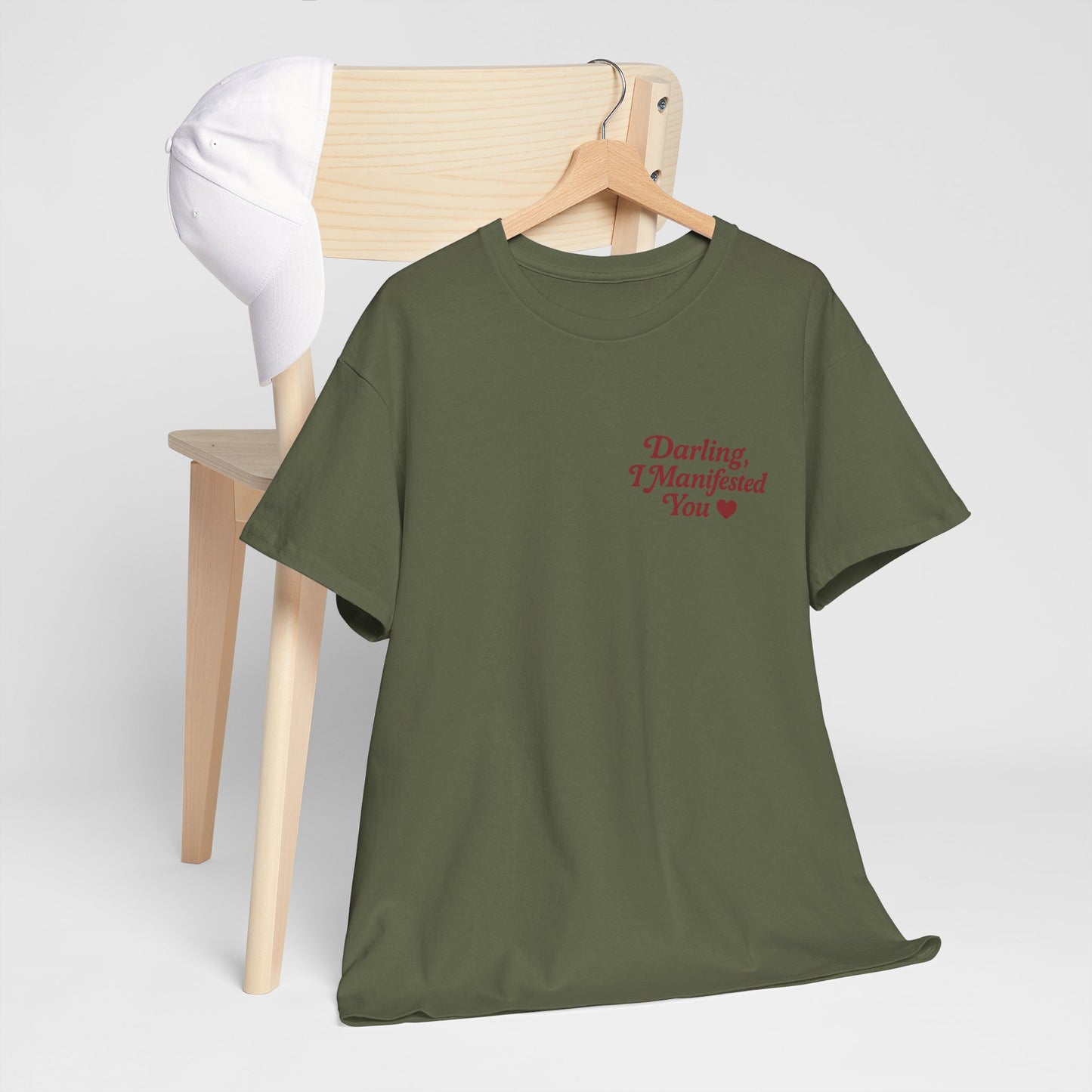 Darling, I Manifested You – Retro Mini Graphic Tee | Unisex Vintage Spiritual Shirt - Madame Soulière