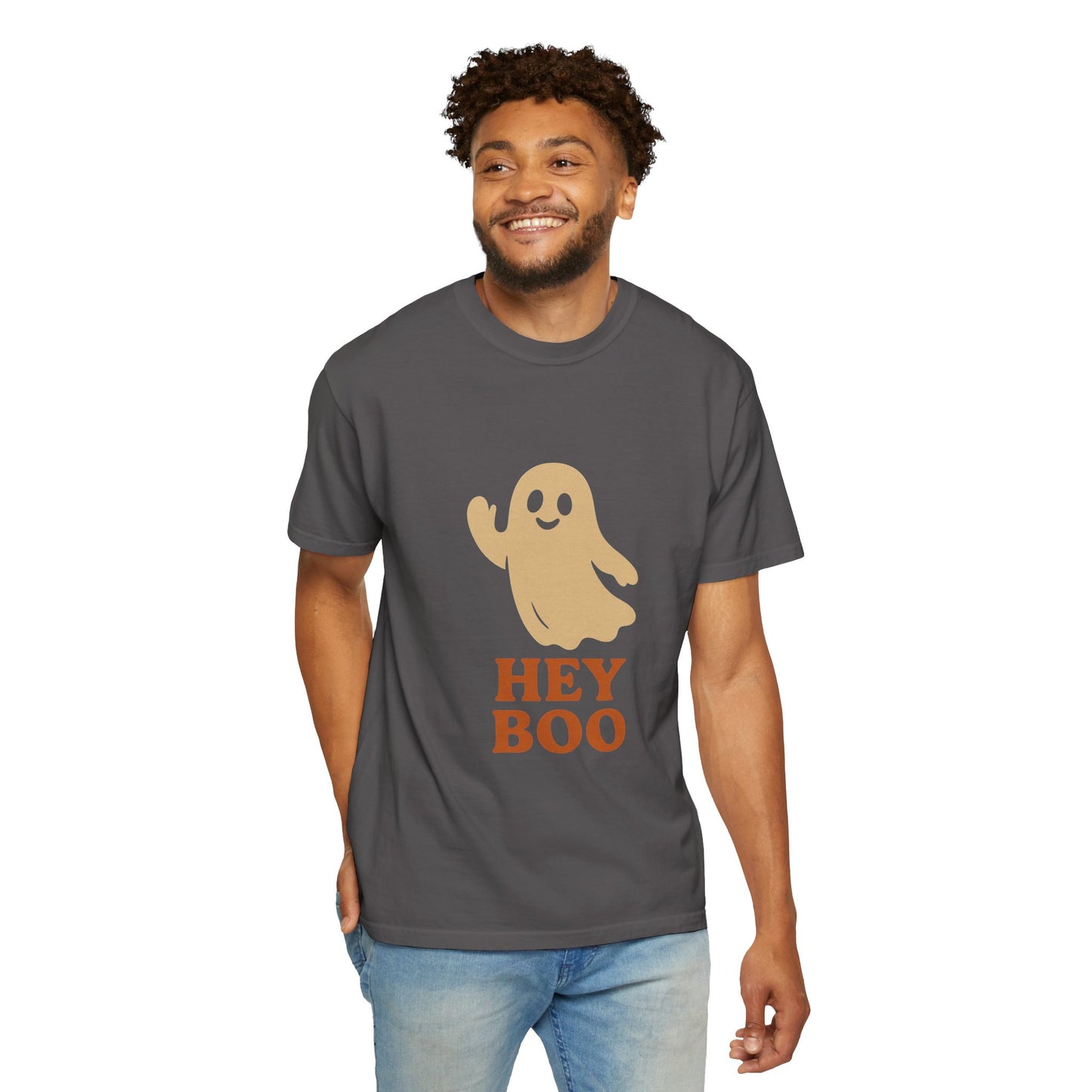 Retro Halloween Ghost T-Shirt – Vintage Pin Up Style Tee, Spooky Season Graphic Top, Hey Boo Shirt for Women & Men - Madame Soulière