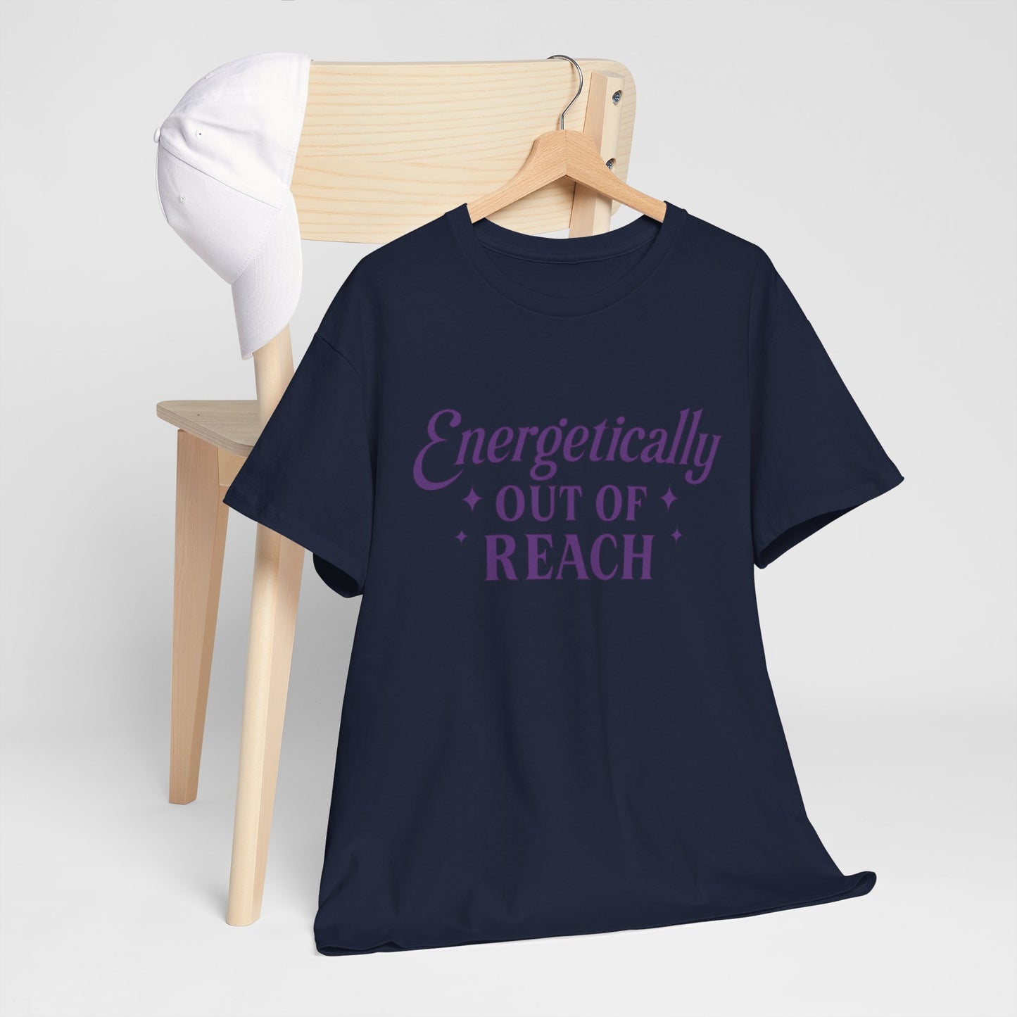Energetically Out of Reach Unisex T-Shirt – Retro Vintage Graphic Tee, Spiritual Pin Up Shirt, Aesthetic Cosmic Vibes Top - Madame Soulière