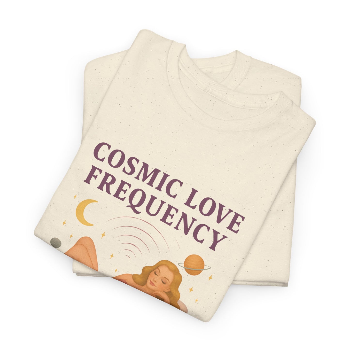 Cosmic Love Frequency 963 Hz Unisex T-Shirt – Retro Vintage Spiritual Graphic Tee, Angel Number Vibes, Feminine Pin Up Inspired Top - Madame Soulière