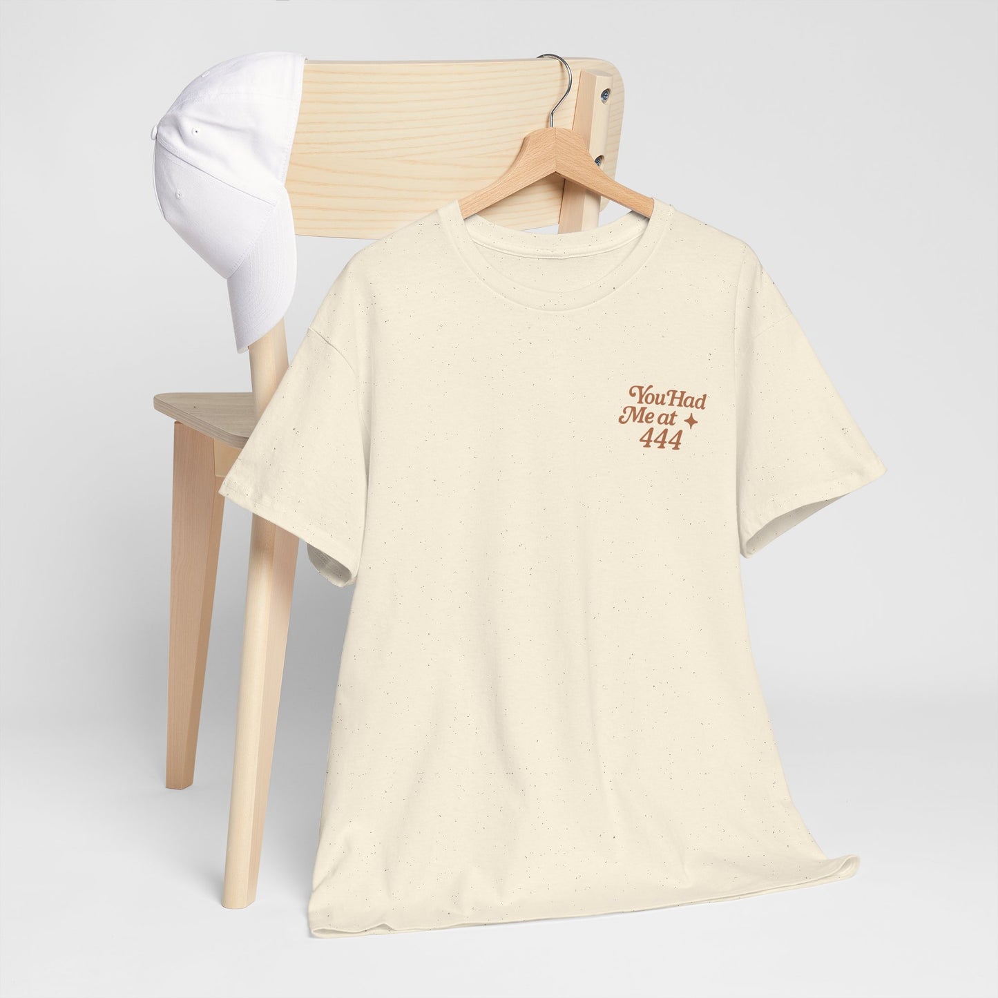 You Had Me at 444 – Retro Angel Number Mini Graphic Tee | Unisex Vintage Spiritual Shirt - Madame Soulière