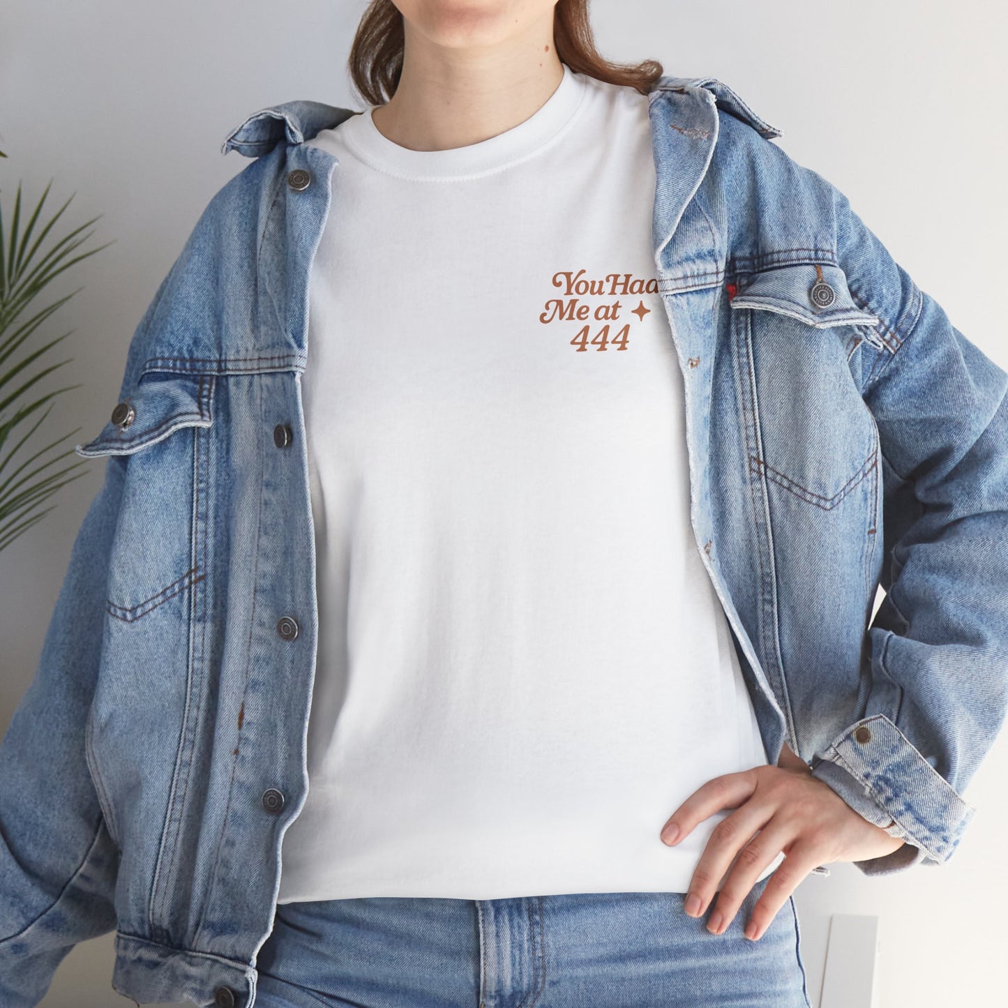 You Had Me at 444 – Retro Angel Number Mini Graphic Tee | Unisex Vintage Spiritual Shirt - Madame Soulière