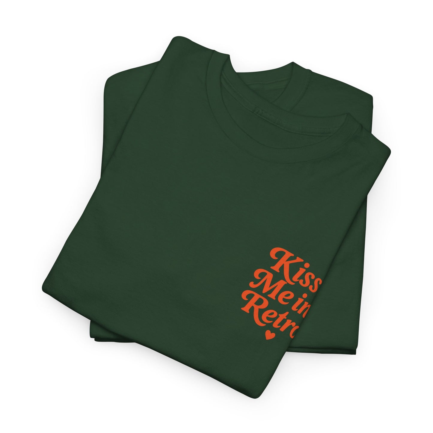 Retro Mini Slogan Unisex T-Shirt – Kiss Me in Retro Graphic Tee, Vintage Pin Up Inspired Top, 50s Rockabilly Style, Feminine Retro Statement Shirt - Madame Soulière