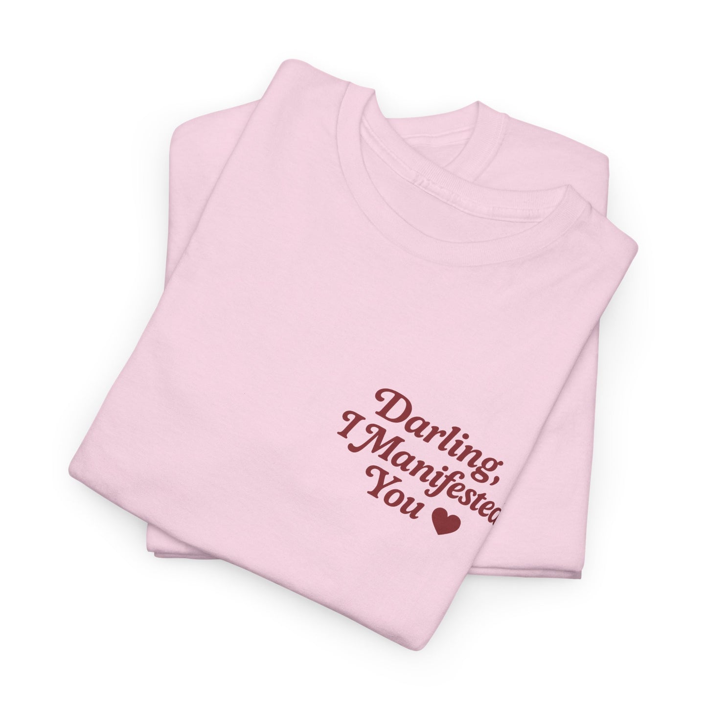 Darling, I Manifested You – Retro Mini Graphic Tee | Unisex Vintage Spiritual Shirt - Madame Soulière