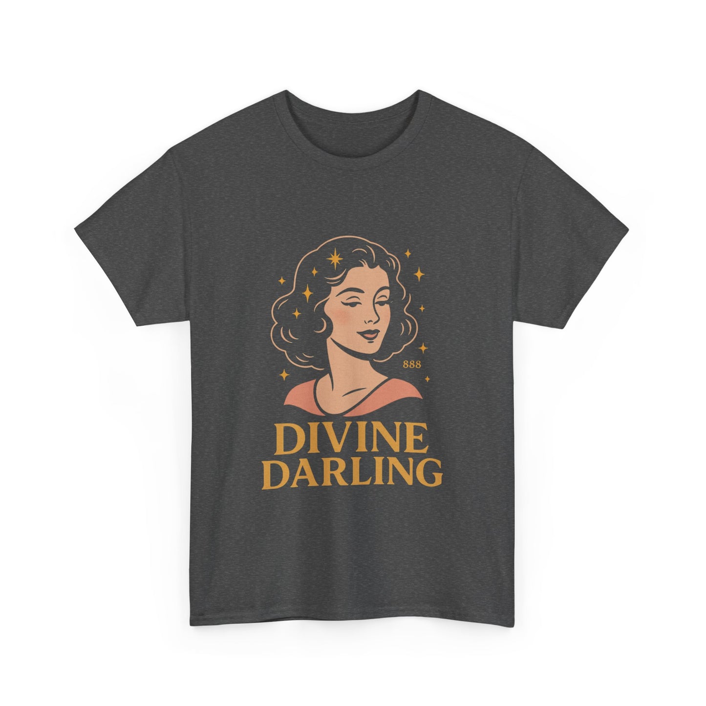 Wearing 888 Like It’s Chanel – Divine Darling T-Shirt, Vintage Retro Unisex Tee, 50s Pin Up Spirit Shirt - Madame Soulière