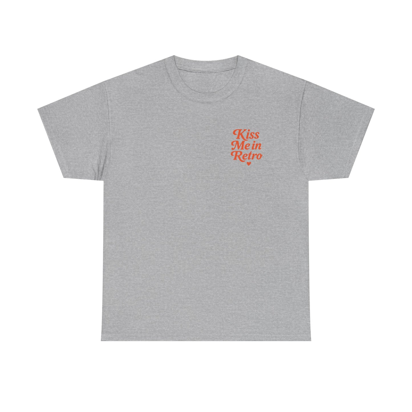 Retro Mini Slogan Unisex T-Shirt – Kiss Me in Retro Graphic Tee, Vintage Pin Up Inspired Top, 50s Rockabilly Style, Feminine Retro Statement Shirt - Madame Soulière