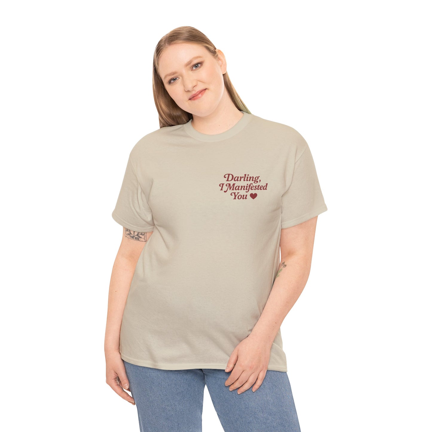 Darling, I Manifested You – Retro Mini Graphic Tee | Unisex Vintage Spiritual Shirt - Madame Soulière
