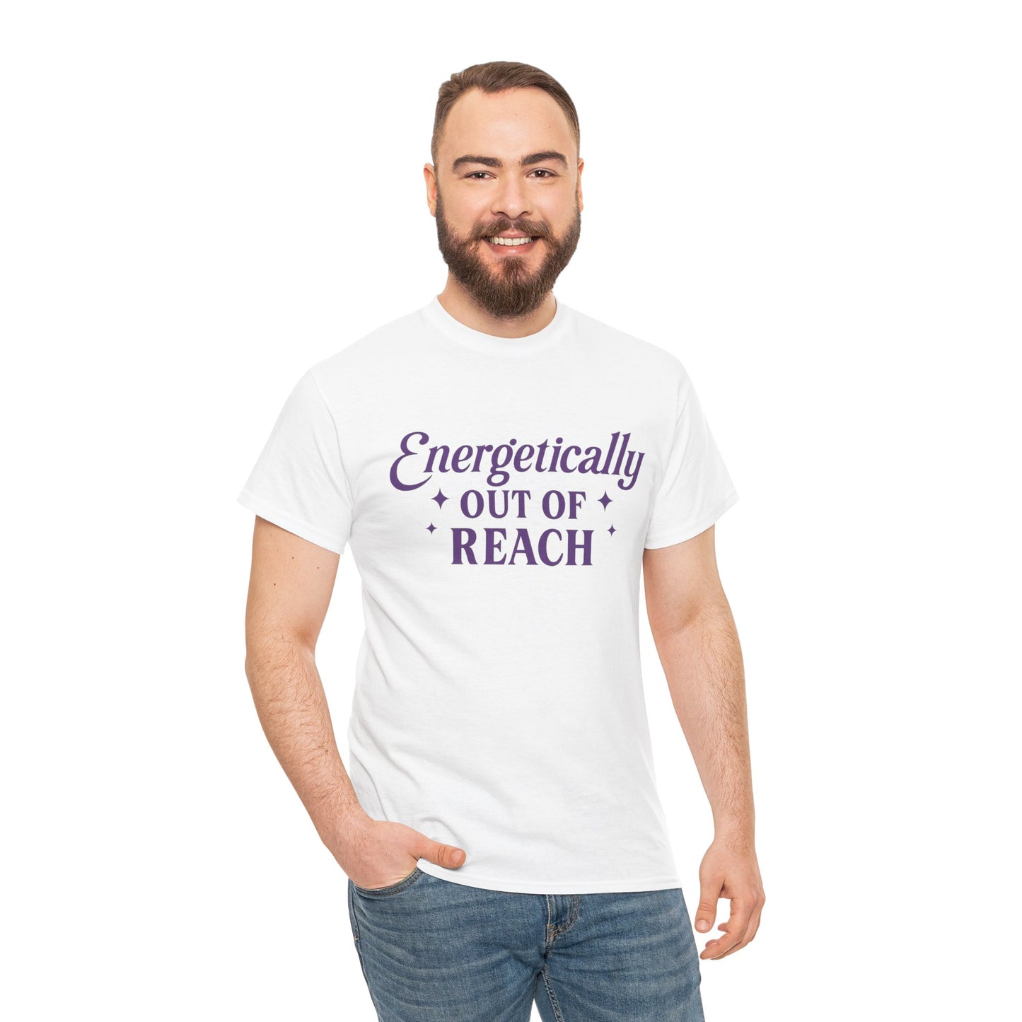 Energetically Out of Reach Unisex T-Shirt – Retro Vintage Graphic Tee, Spiritual Pin Up Shirt, Aesthetic Cosmic Vibes Top - Madame Soulière
