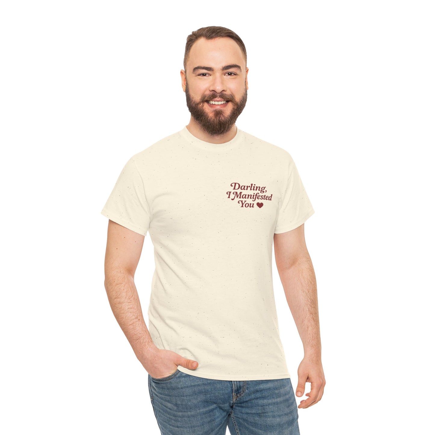 Darling, I Manifested You – Retro Mini Graphic Tee | Unisex Vintage Spiritual Shirt - Madame Soulière