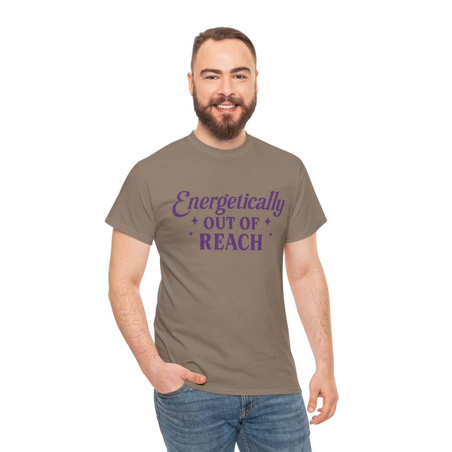Energetically Out of Reach Unisex T-Shirt – Retro Vintage Graphic Tee, Spiritual Pin Up Shirt, Aesthetic Cosmic Vibes Top - Madame Soulière