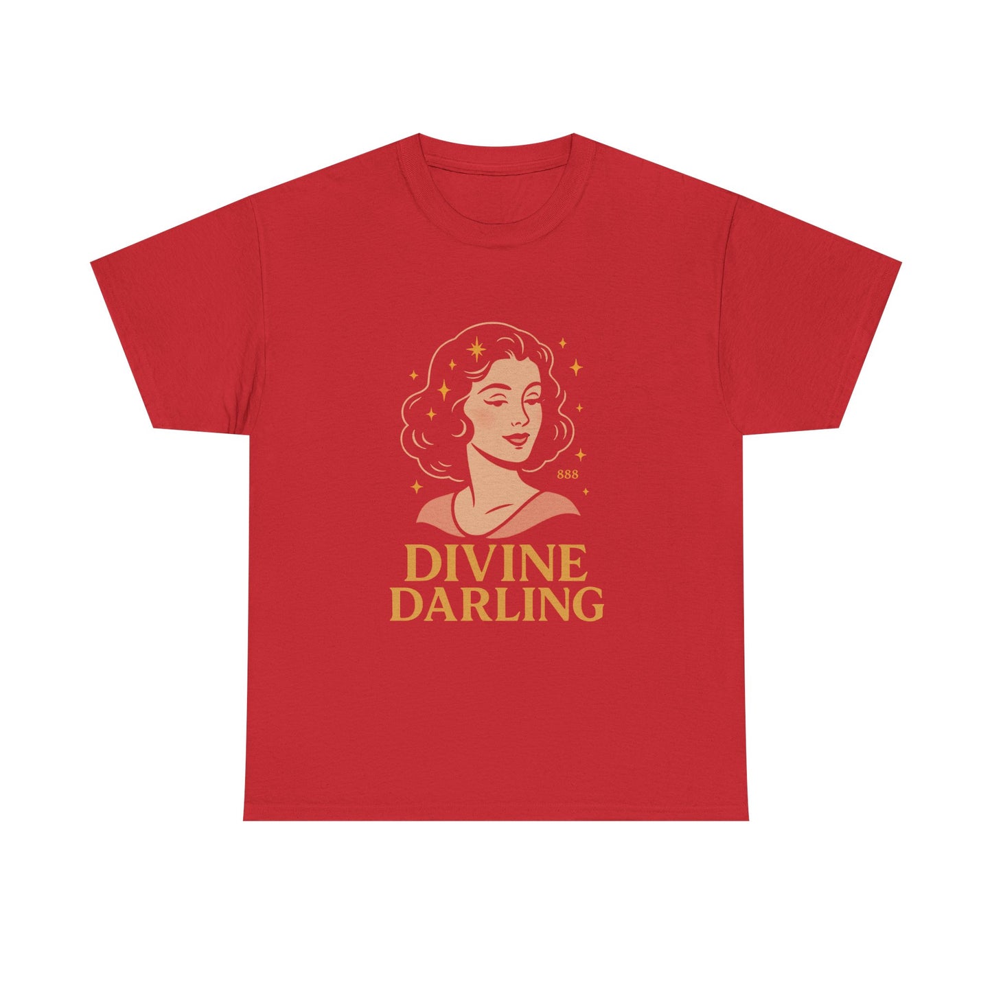 Wearing 888 Like It’s Chanel – Divine Darling T-Shirt, Vintage Retro Unisex Tee, 50s Pin Up Spirit Shirt - Madame Soulière