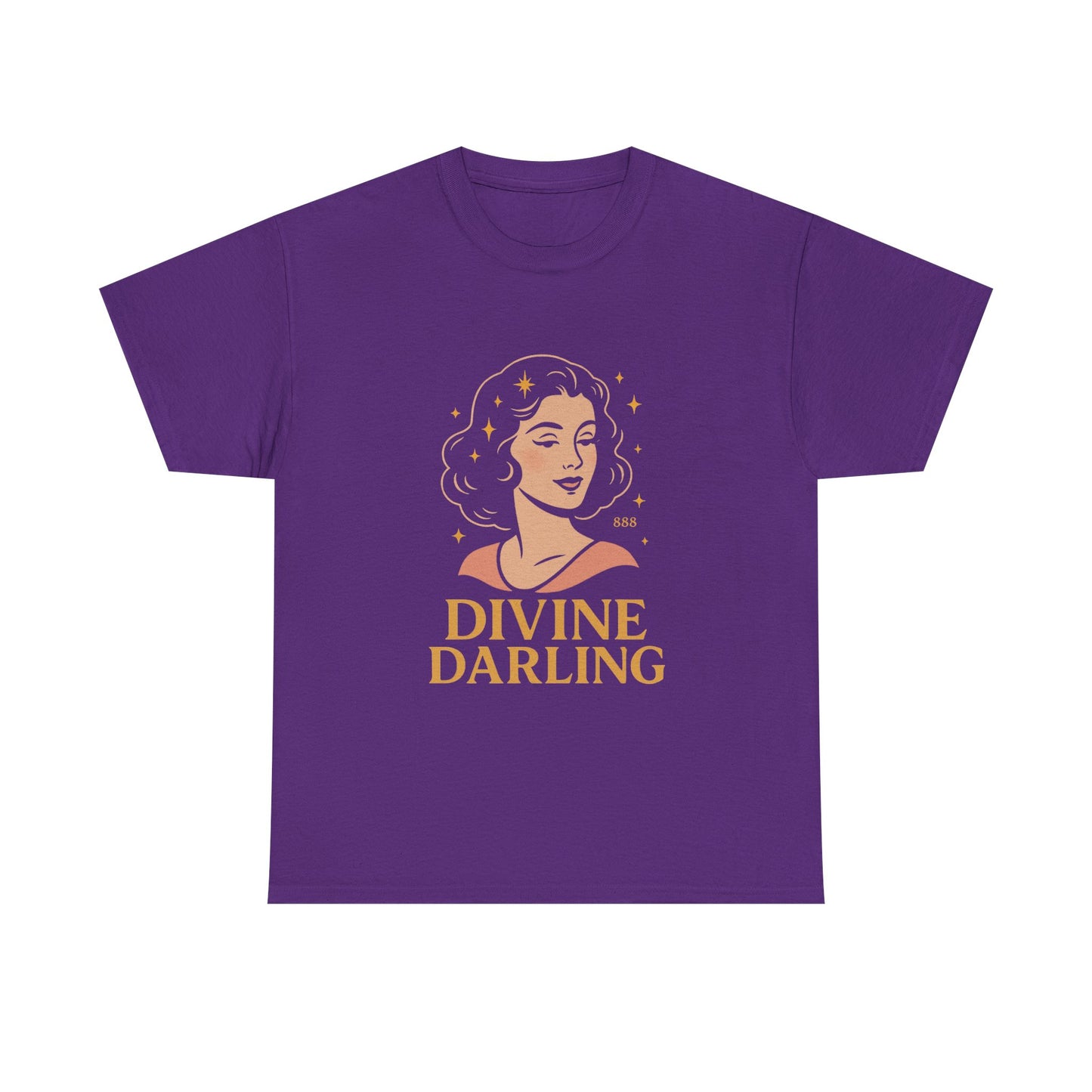 Wearing 888 Like It’s Chanel – Divine Darling T-Shirt, Vintage Retro Unisex Tee, 50s Pin Up Spirit Shirt - Madame Soulière