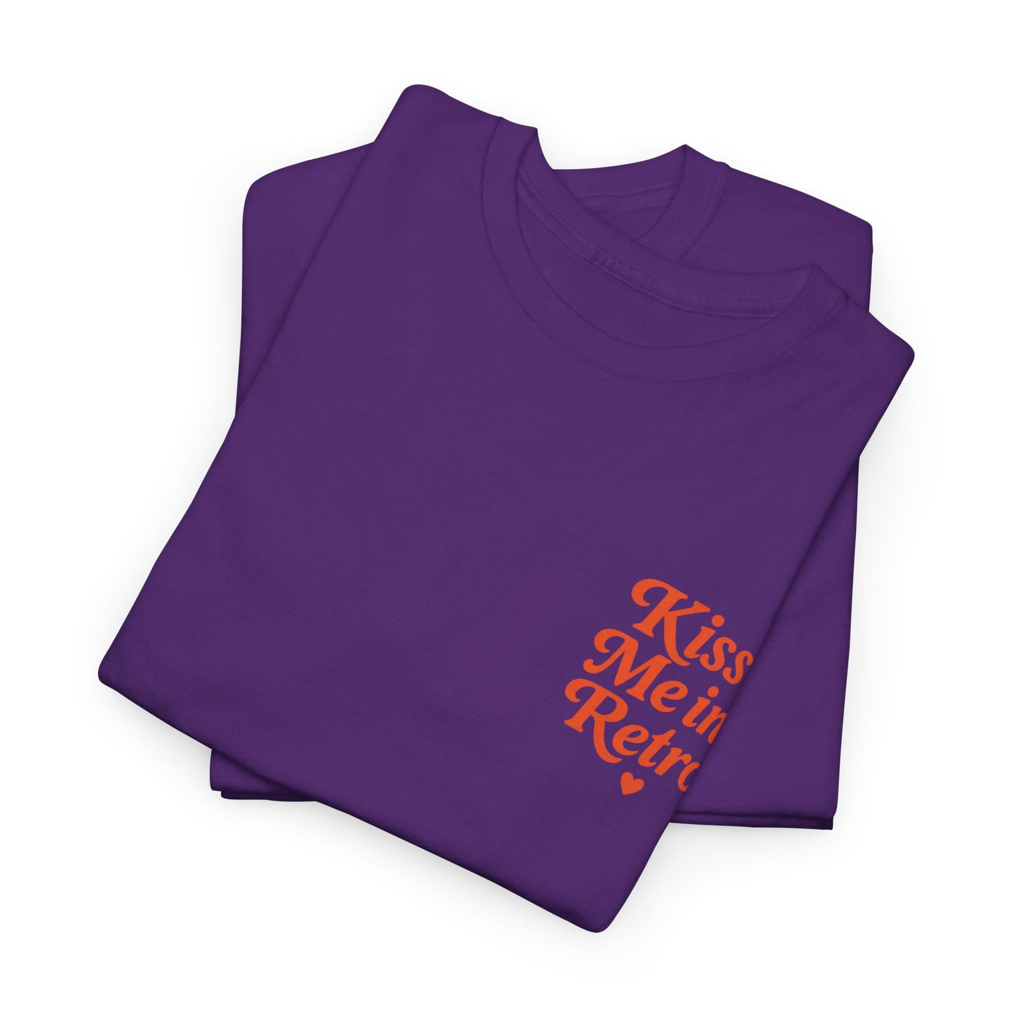 Retro Mini Slogan Unisex T-Shirt – Kiss Me in Retro Graphic Tee, Vintage Pin Up Inspired Top, 50s Rockabilly Style, Feminine Retro Statement Shirt - Madame Soulière