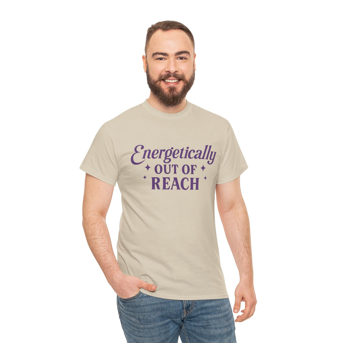 Energetically Out of Reach Unisex T-Shirt – Retro Vintage Graphic Tee, Spiritual Pin Up Shirt, Aesthetic Cosmic Vibes Top - Madame Soulière