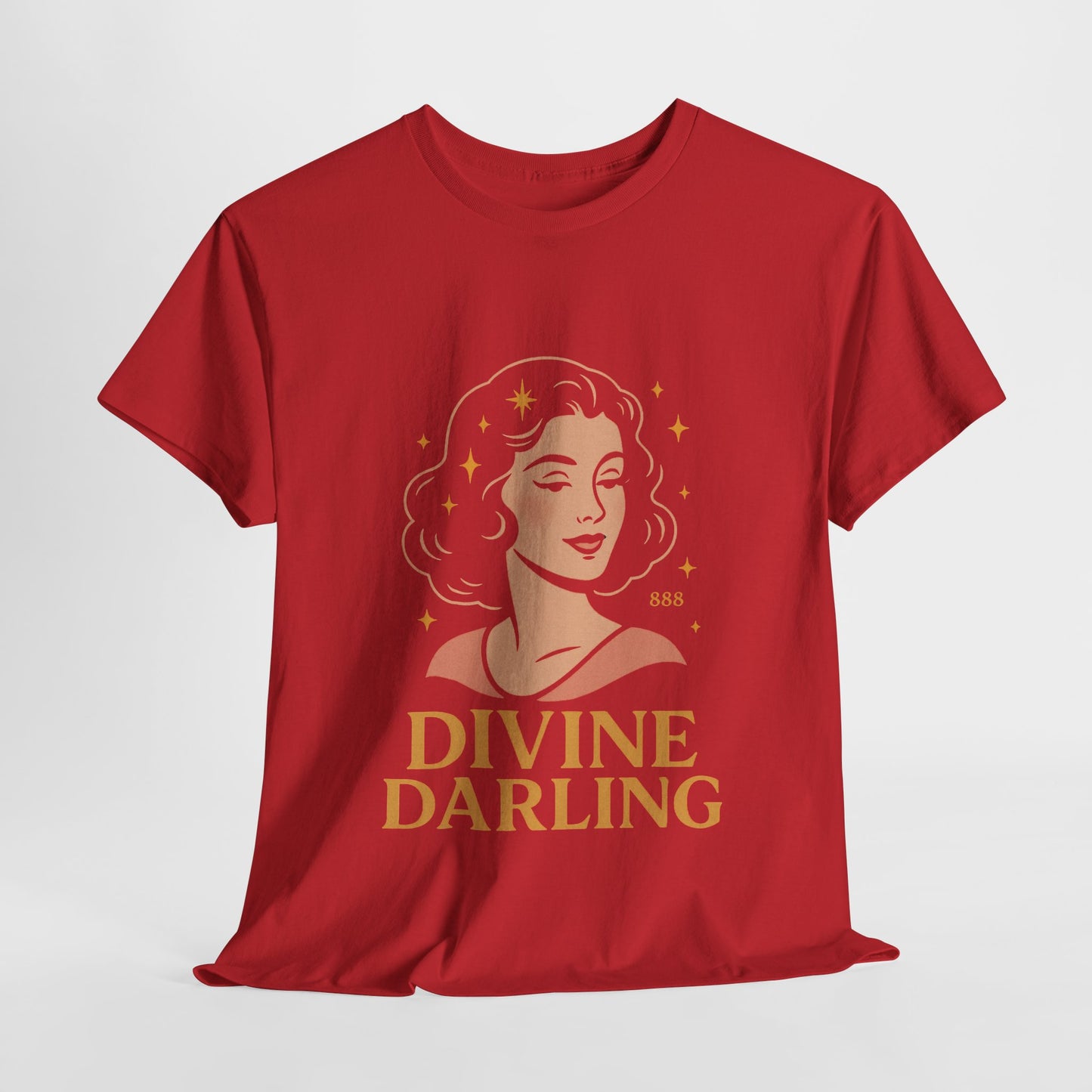 Wearing 888 Like It’s Chanel – Divine Darling T-Shirt, Vintage Retro Unisex Tee, 50s Pin Up Spirit Shirt - Madame Soulière
