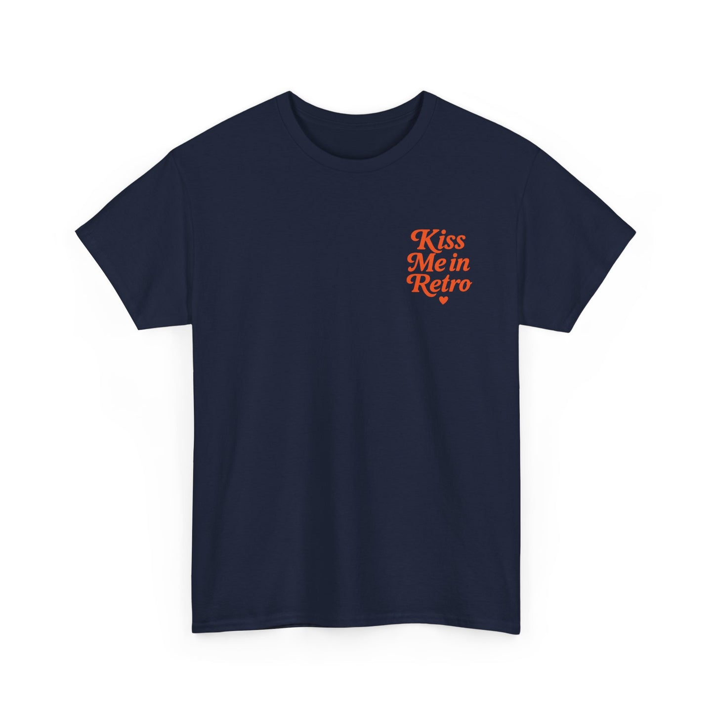 Retro Mini Slogan Unisex T-Shirt – Kiss Me in Retro Graphic Tee, Vintage Pin Up Inspired Top, 50s Rockabilly Style, Feminine Retro Statement Shirt - Madame Soulière