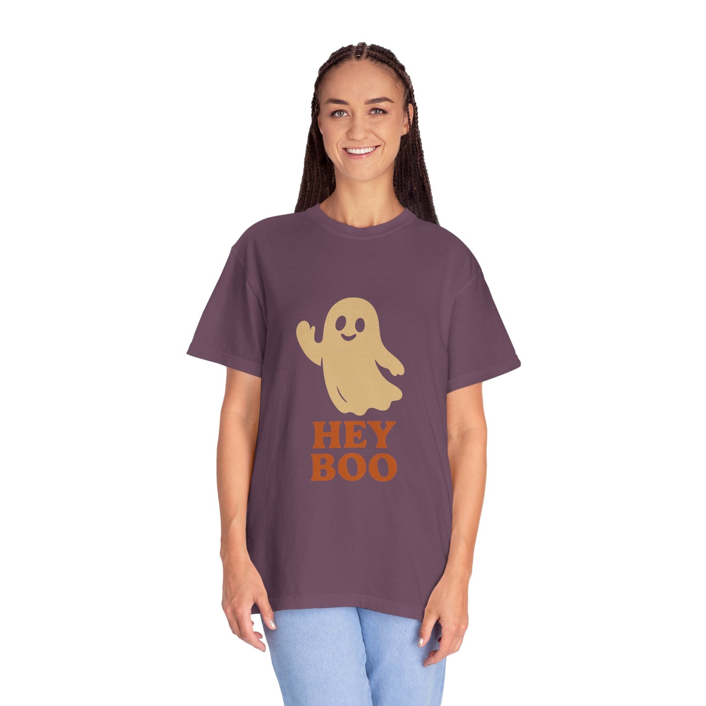 Retro Halloween Ghost T-Shirt – Vintage Pin Up Style Tee, Spooky Season Graphic Top, Hey Boo Shirt for Women & Men - Madame Soulière