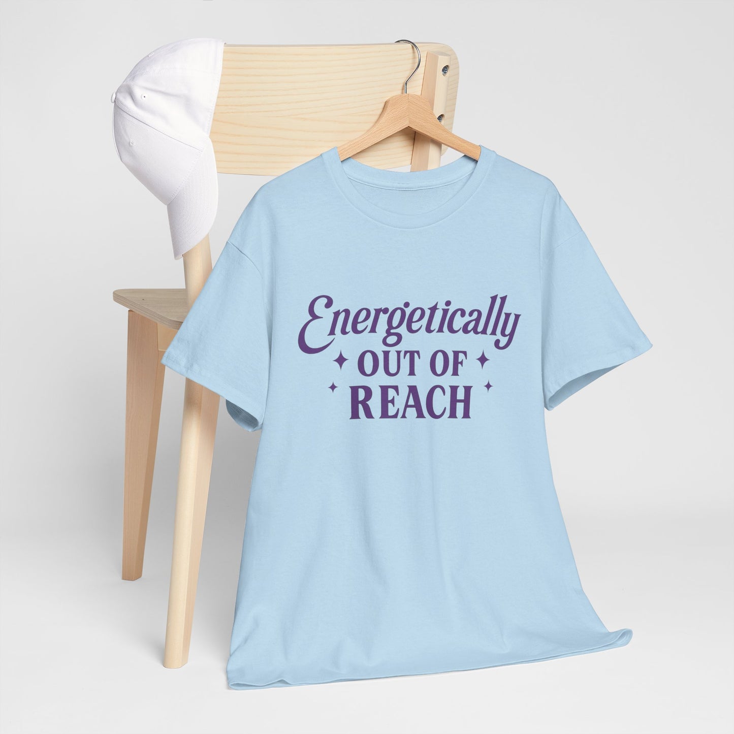 Energetically Out of Reach Unisex T-Shirt – Retro Vintage Graphic Tee, Spiritual Pin Up Shirt, Aesthetic Cosmic Vibes Top - Madame Soulière