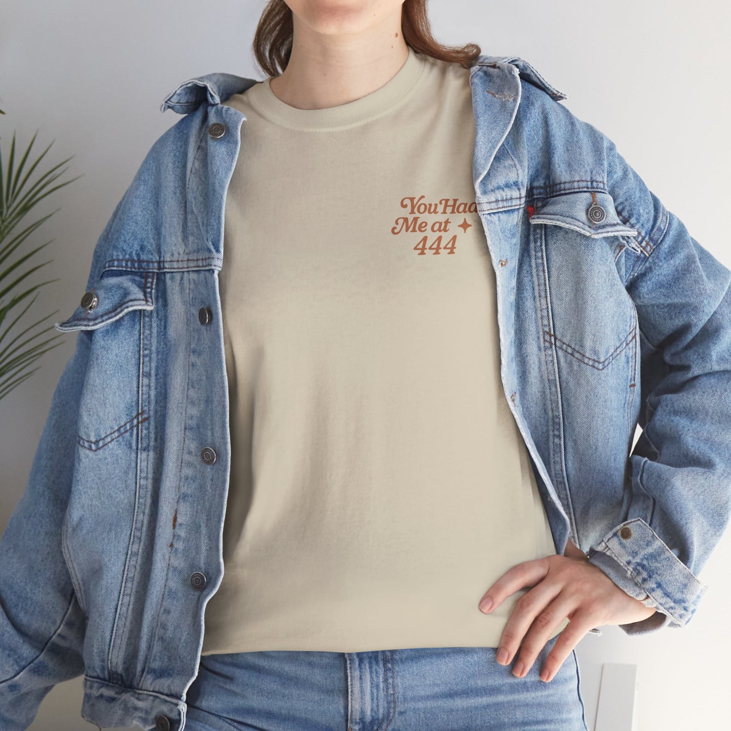 You Had Me at 444 – Retro Angel Number Mini Graphic Tee | Unisex Vintage Spiritual Shirt - Madame Soulière