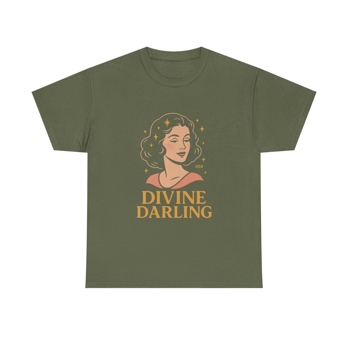 Wearing 888 Like It’s Chanel – Divine Darling T-Shirt, Vintage Retro Unisex Tee, 50s Pin Up Spirit Shirt - Madame Soulière