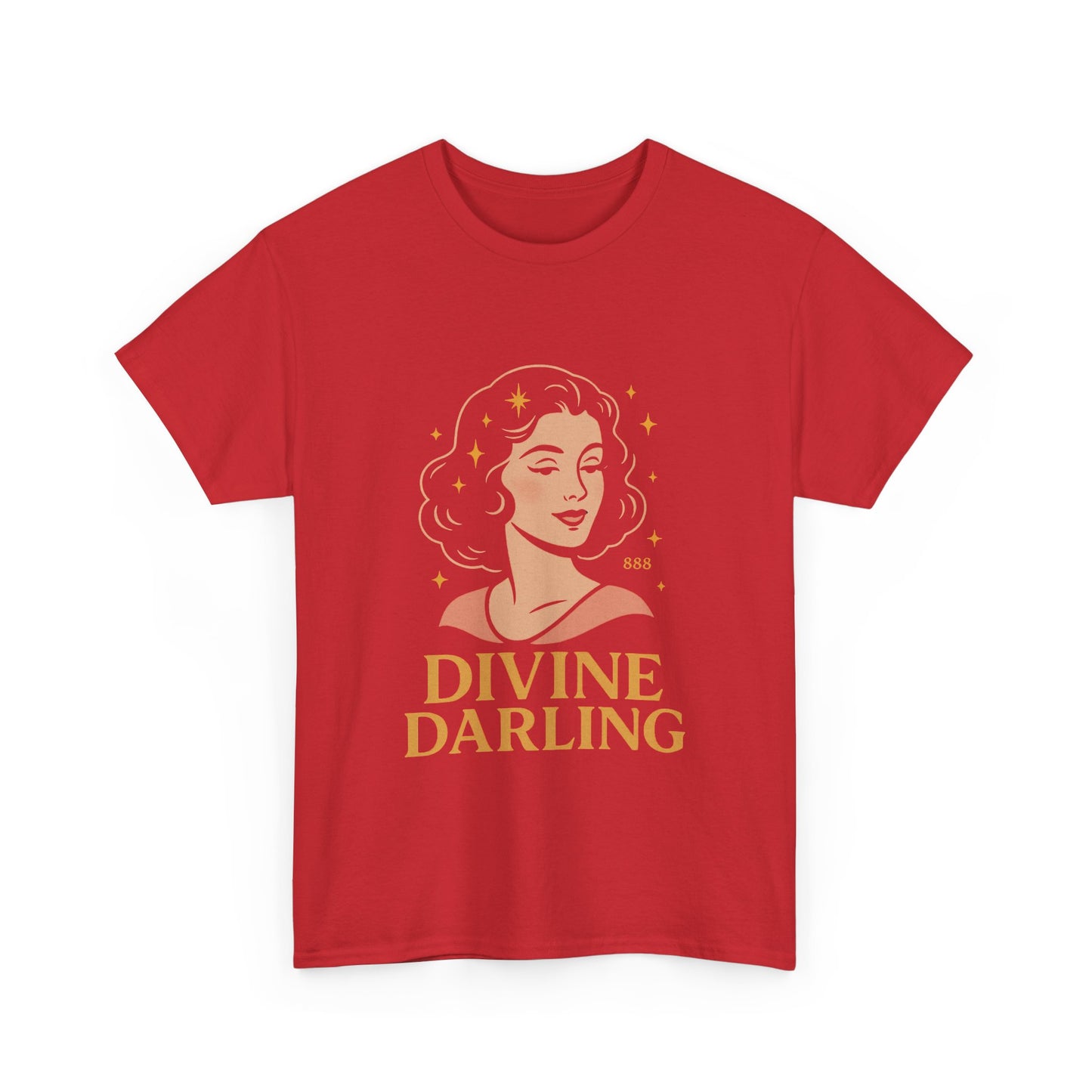 Wearing 888 Like It’s Chanel – Divine Darling T-Shirt, Vintage Retro Unisex Tee, 50s Pin Up Spirit Shirt - Madame Soulière