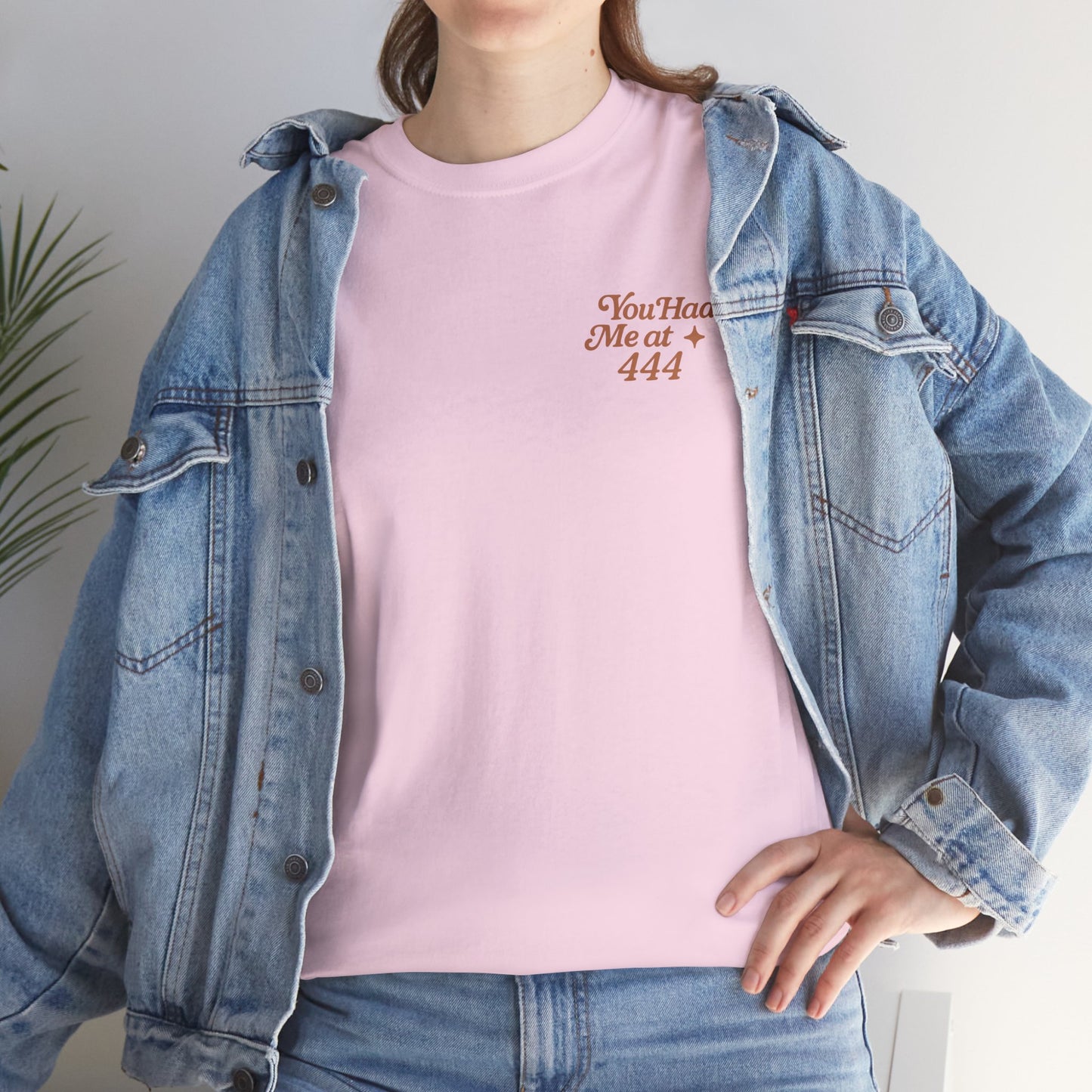 You Had Me at 444 – Retro Angel Number Mini Graphic Tee | Unisex Vintage Spiritual Shirt - Madame Soulière