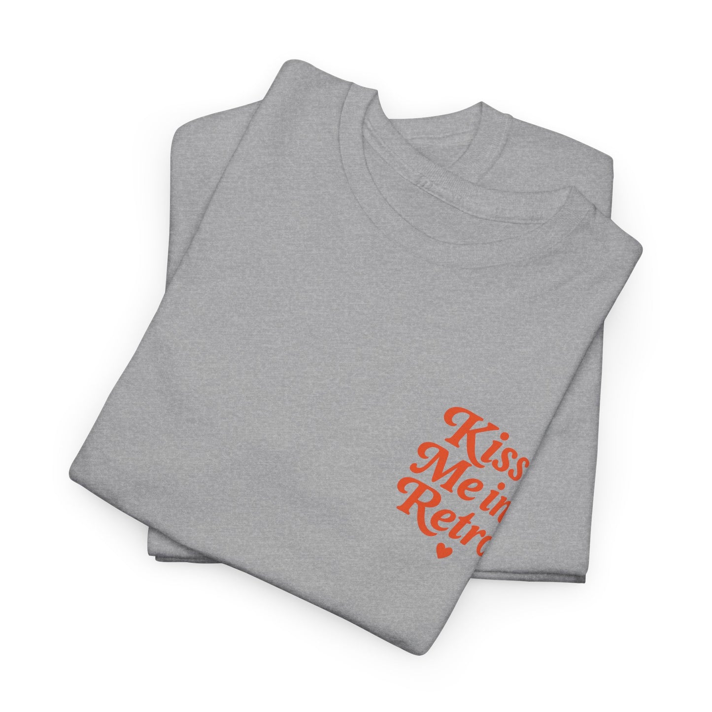 Retro Mini Slogan Unisex T-Shirt – Kiss Me in Retro Graphic Tee, Vintage Pin Up Inspired Top, 50s Rockabilly Style, Feminine Retro Statement Shirt - Madame Soulière