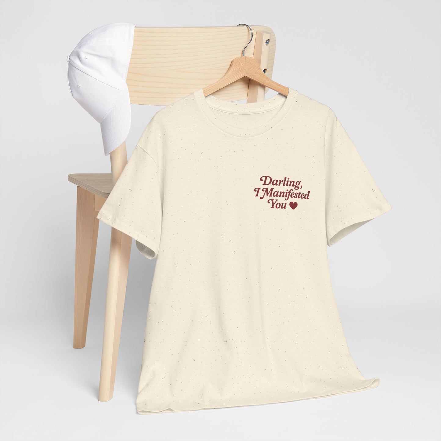 Darling, I Manifested You – Retro Mini Graphic Tee | Unisex Vintage Spiritual Shirt - Madame Soulière